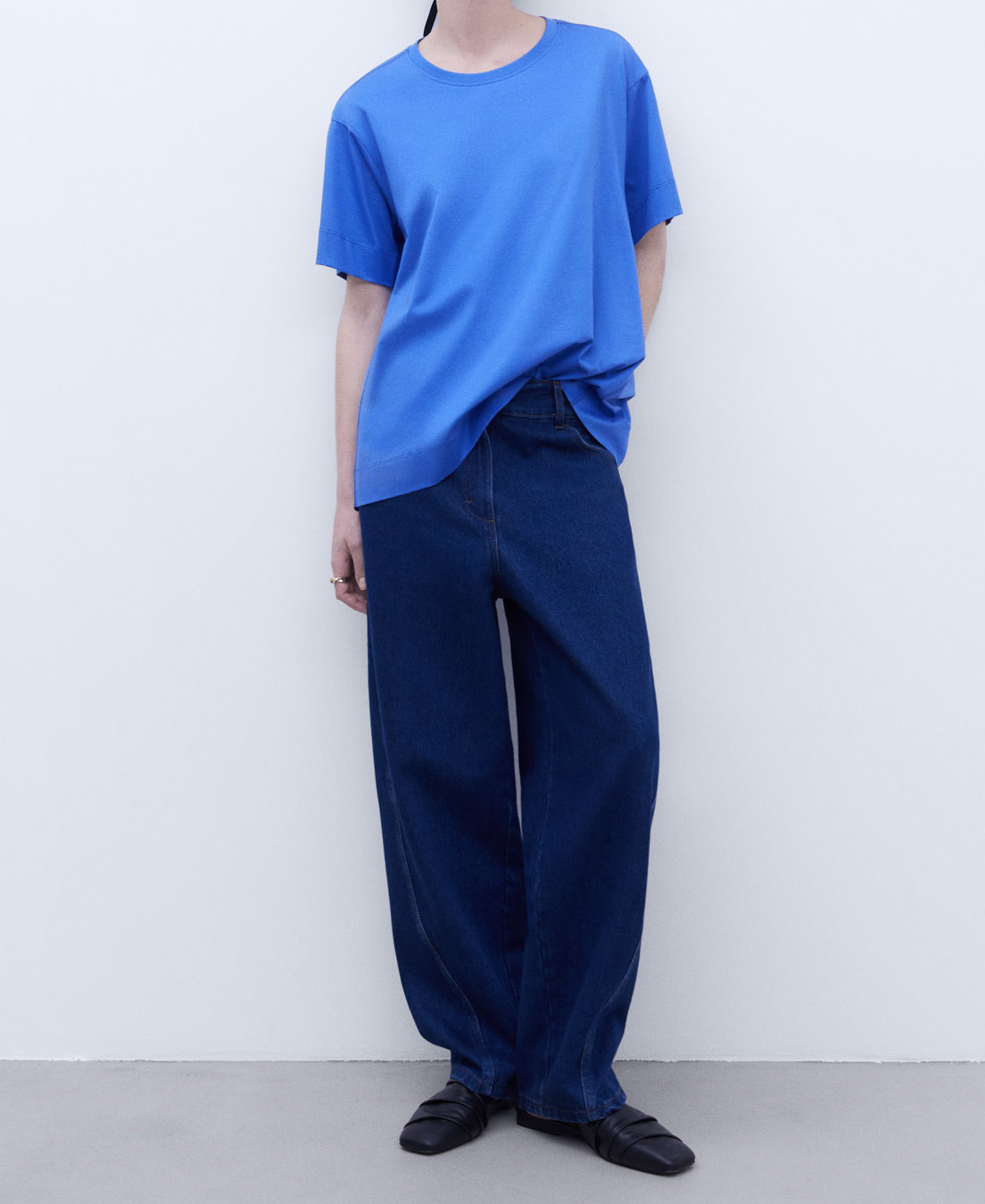Cotton crew neck t-shirt image number 1