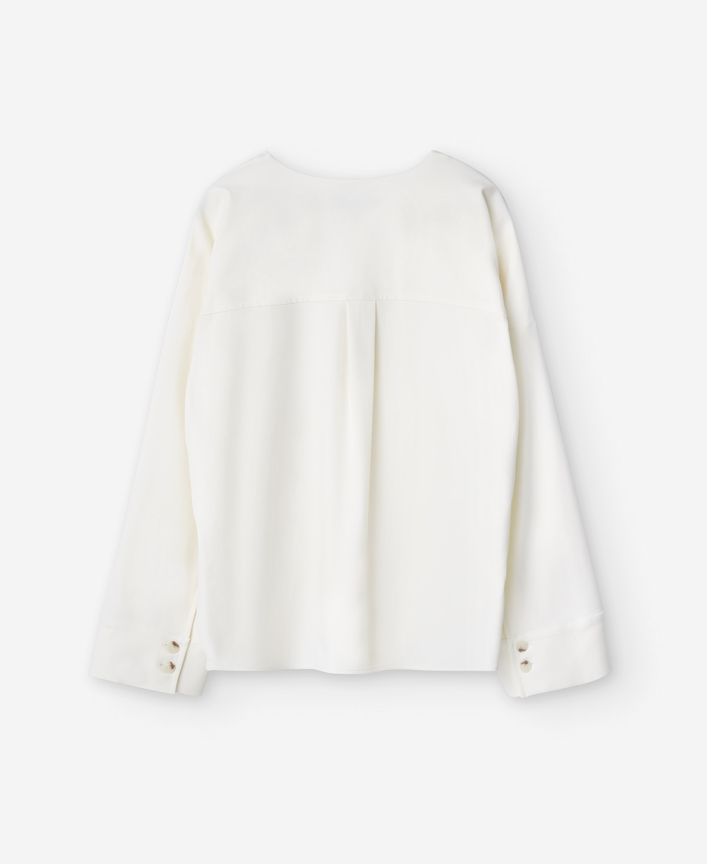 Blusa escote pico en algodón mujer image number 5