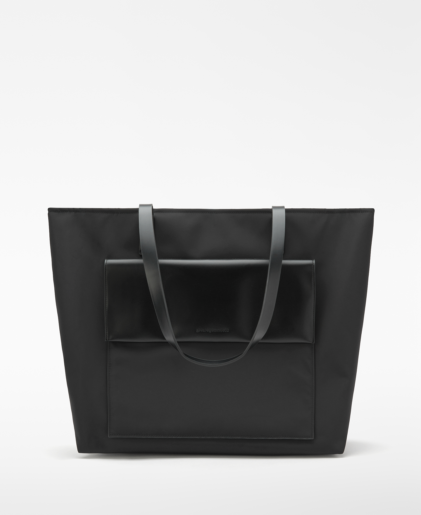 Large nylon horizontal shopper bag image number 0
