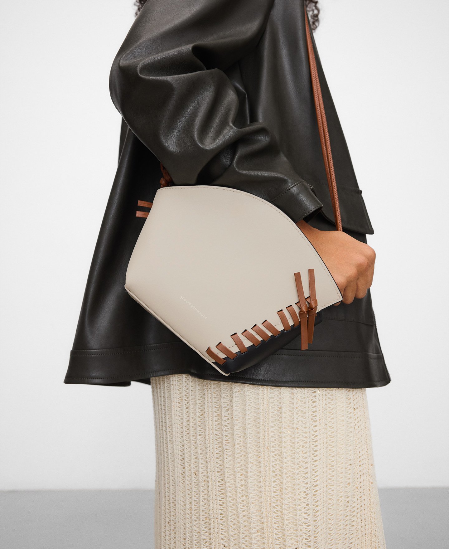 Eclipse braided detail leather crossbody image number 5