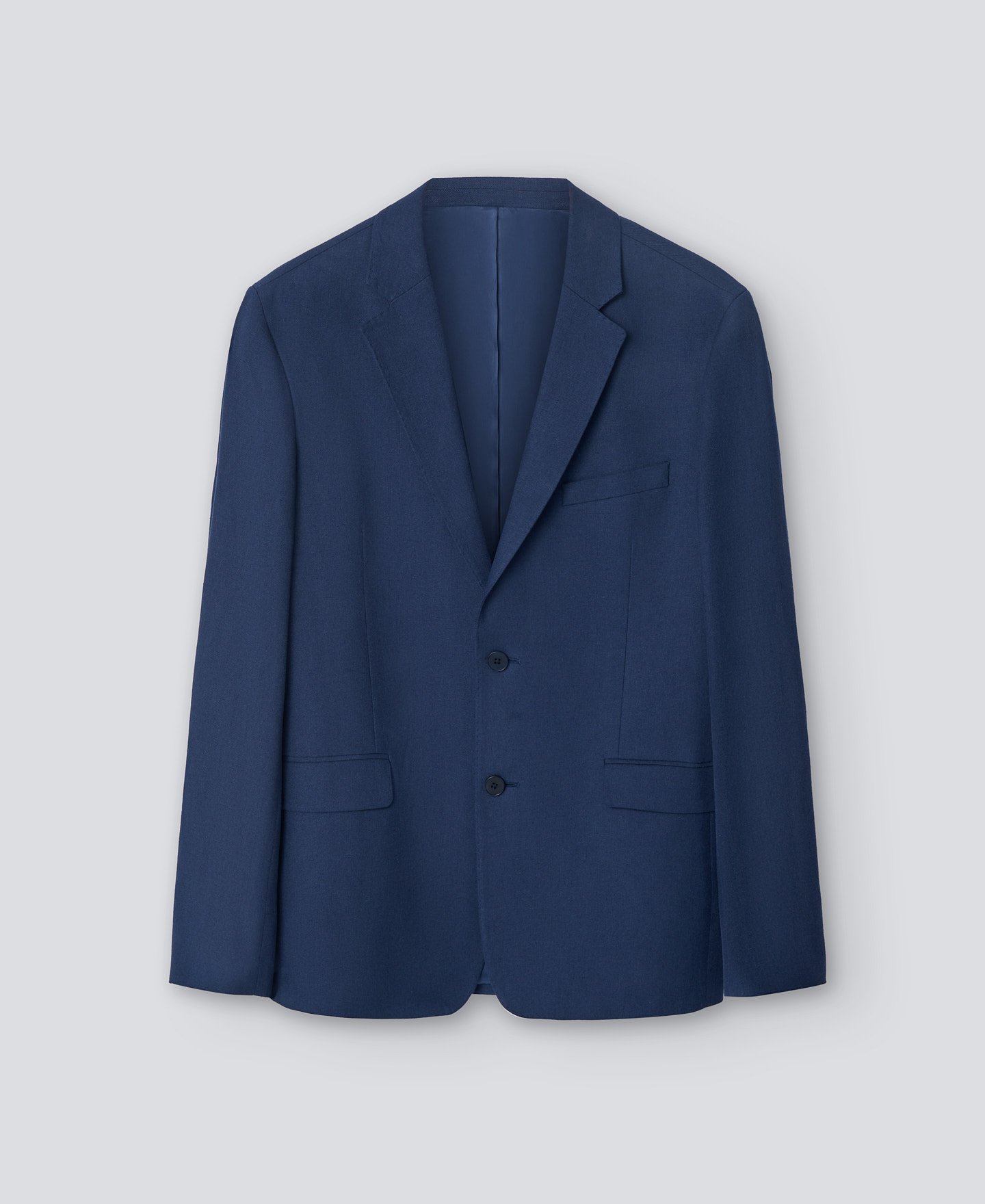 Blazer lino algodón azul marino hombre image number 4