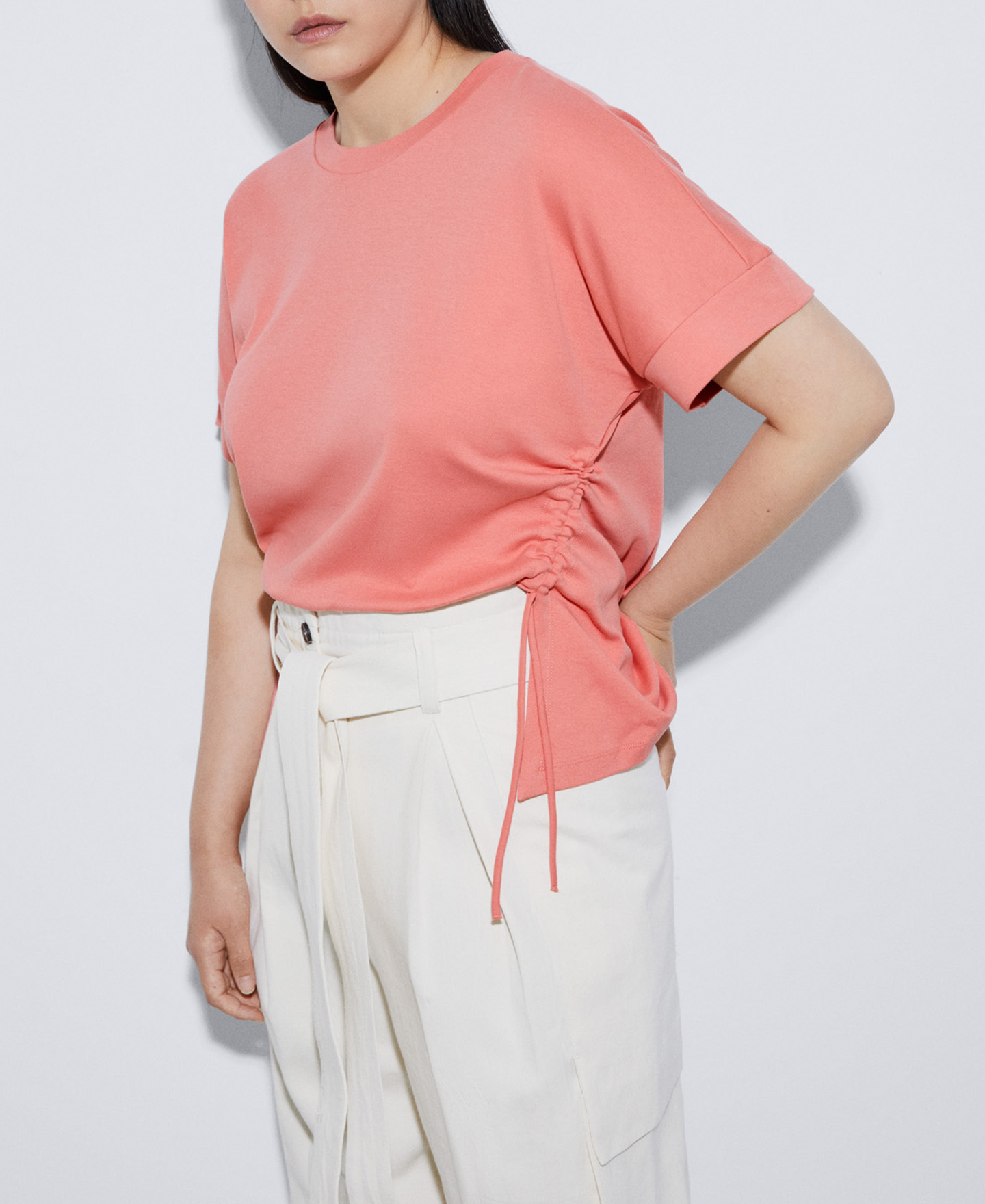 T-shirt with cotton waistbands image number 0