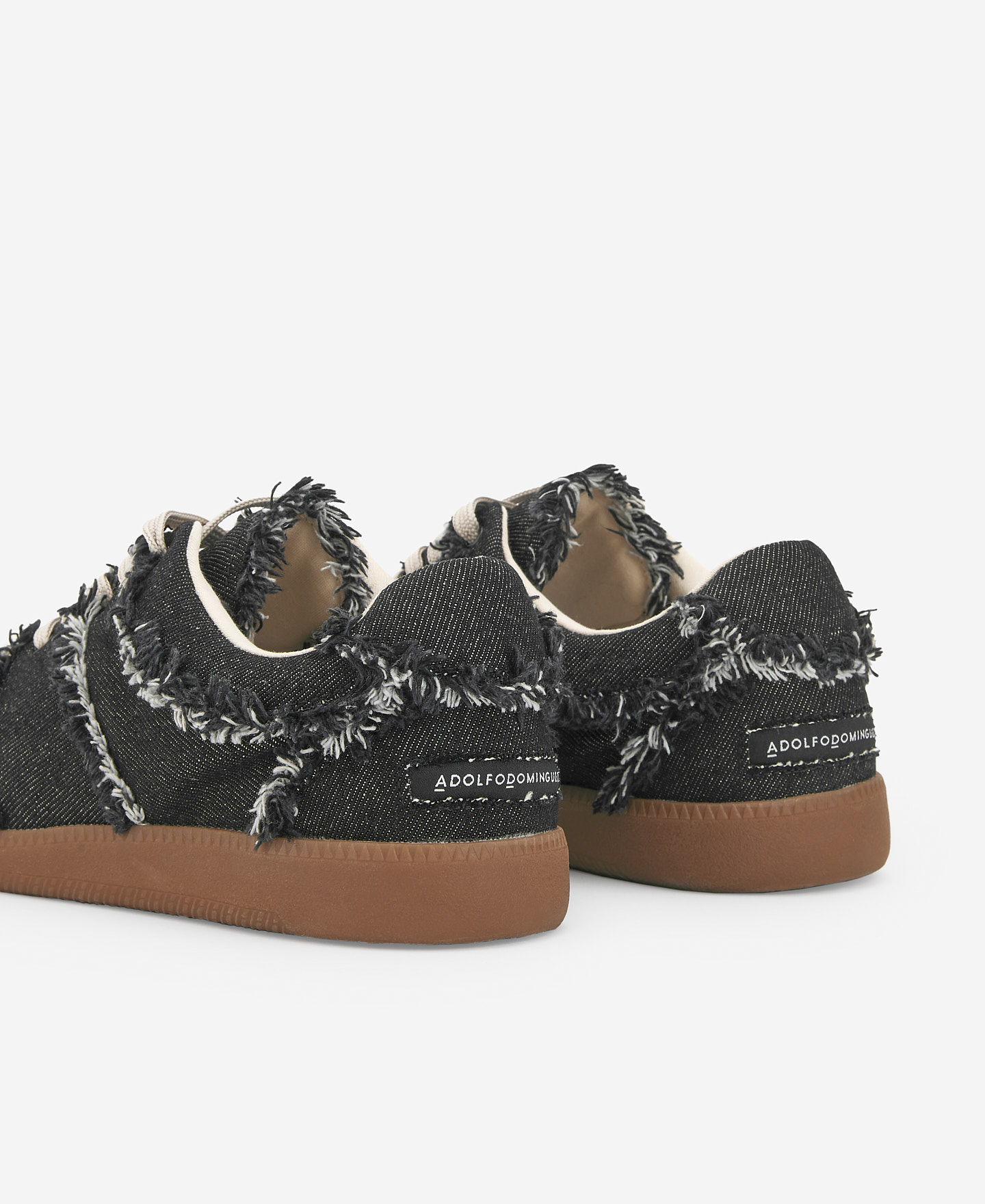 Women's denim fringe sneakers image number 2
