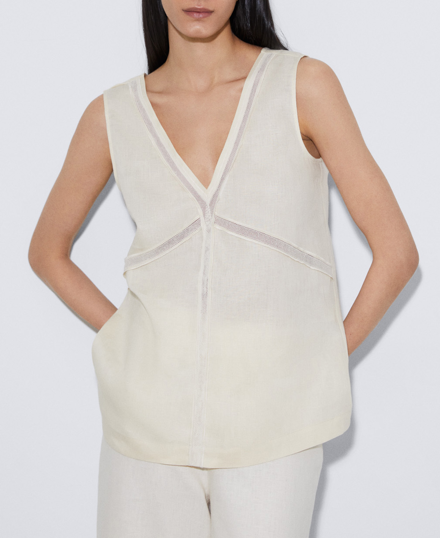 European responsible linen top image number 0