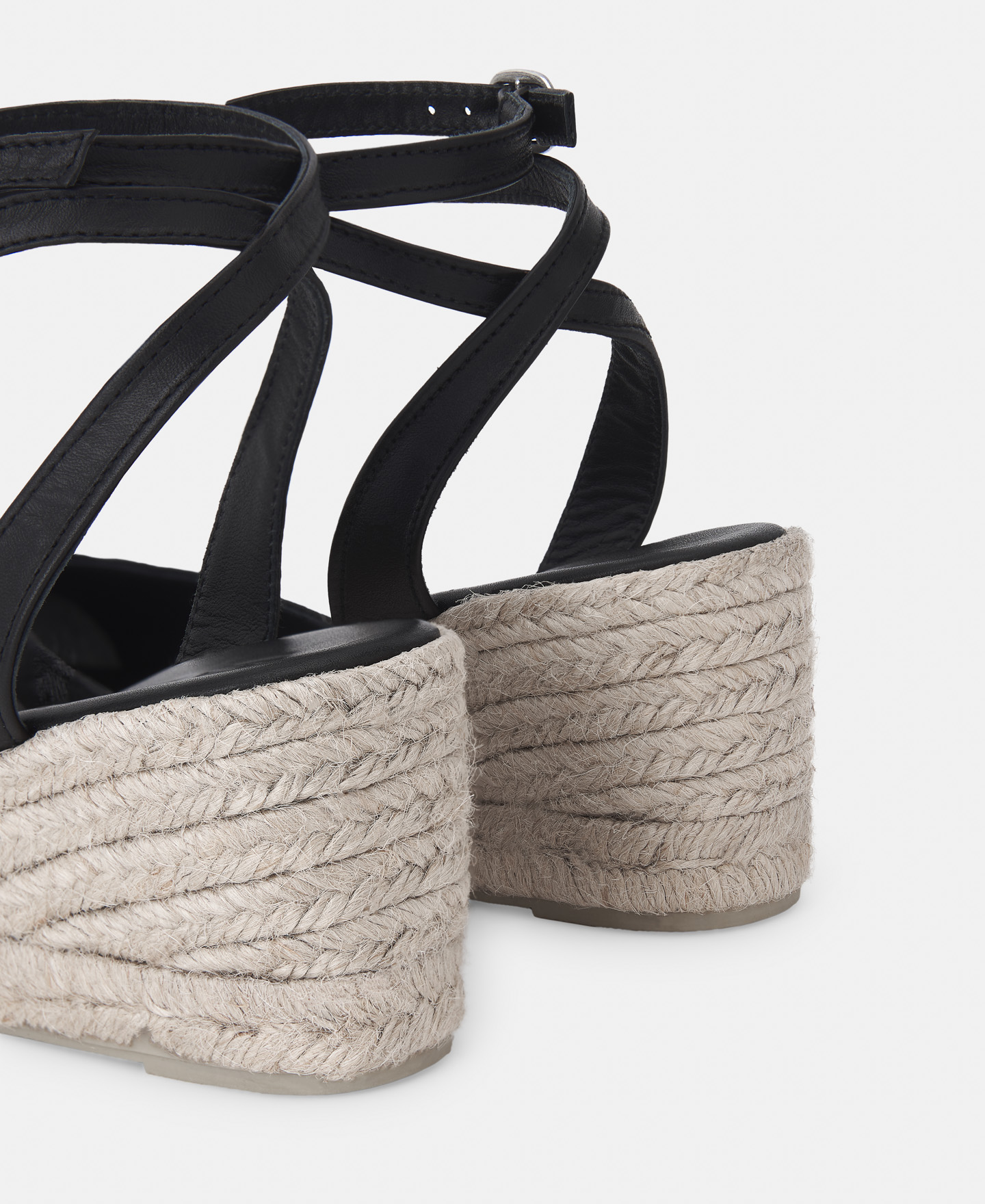 Double jute espadrille with wedge image number 2