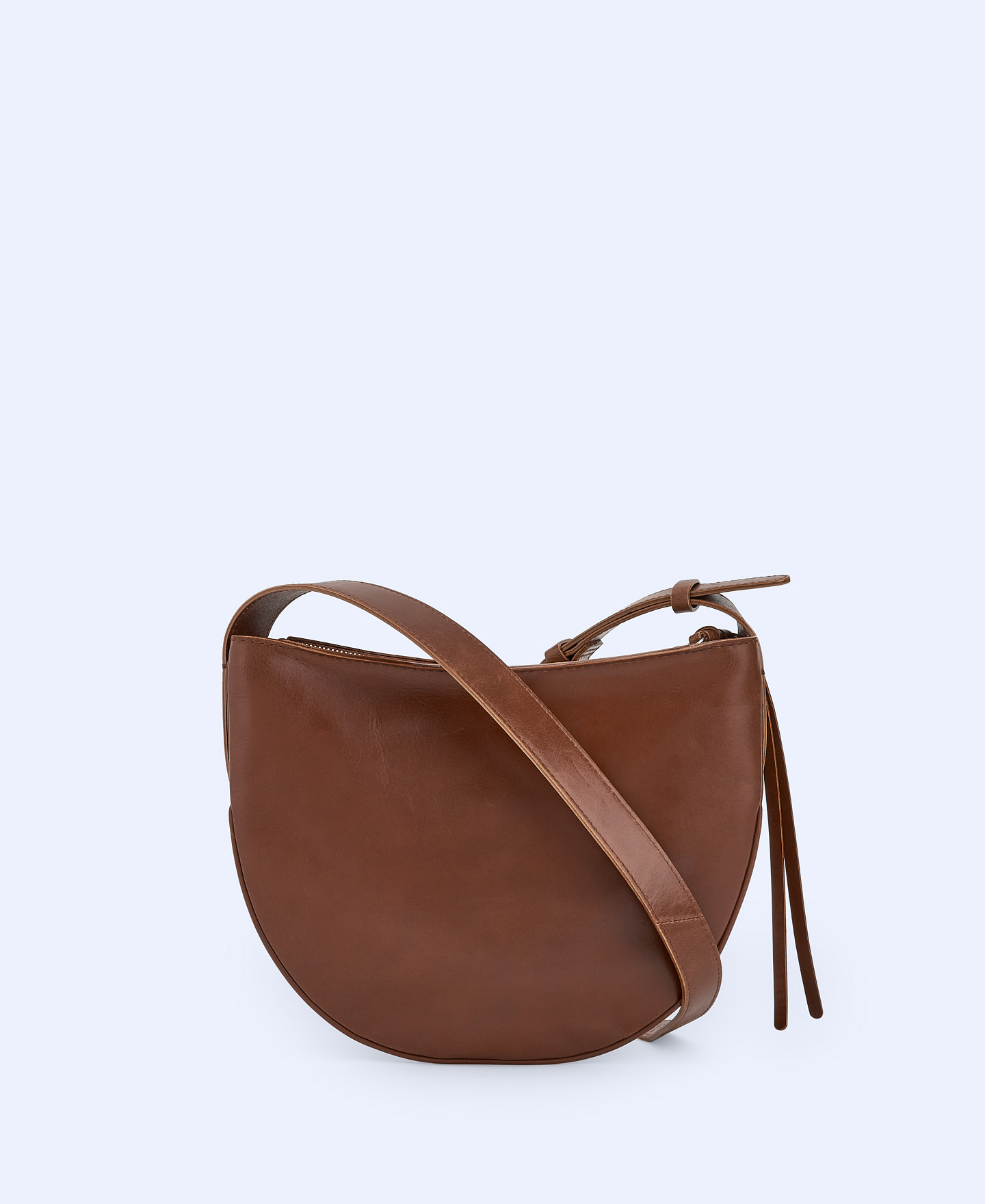 Medium responsible leather hobo bag image number 1