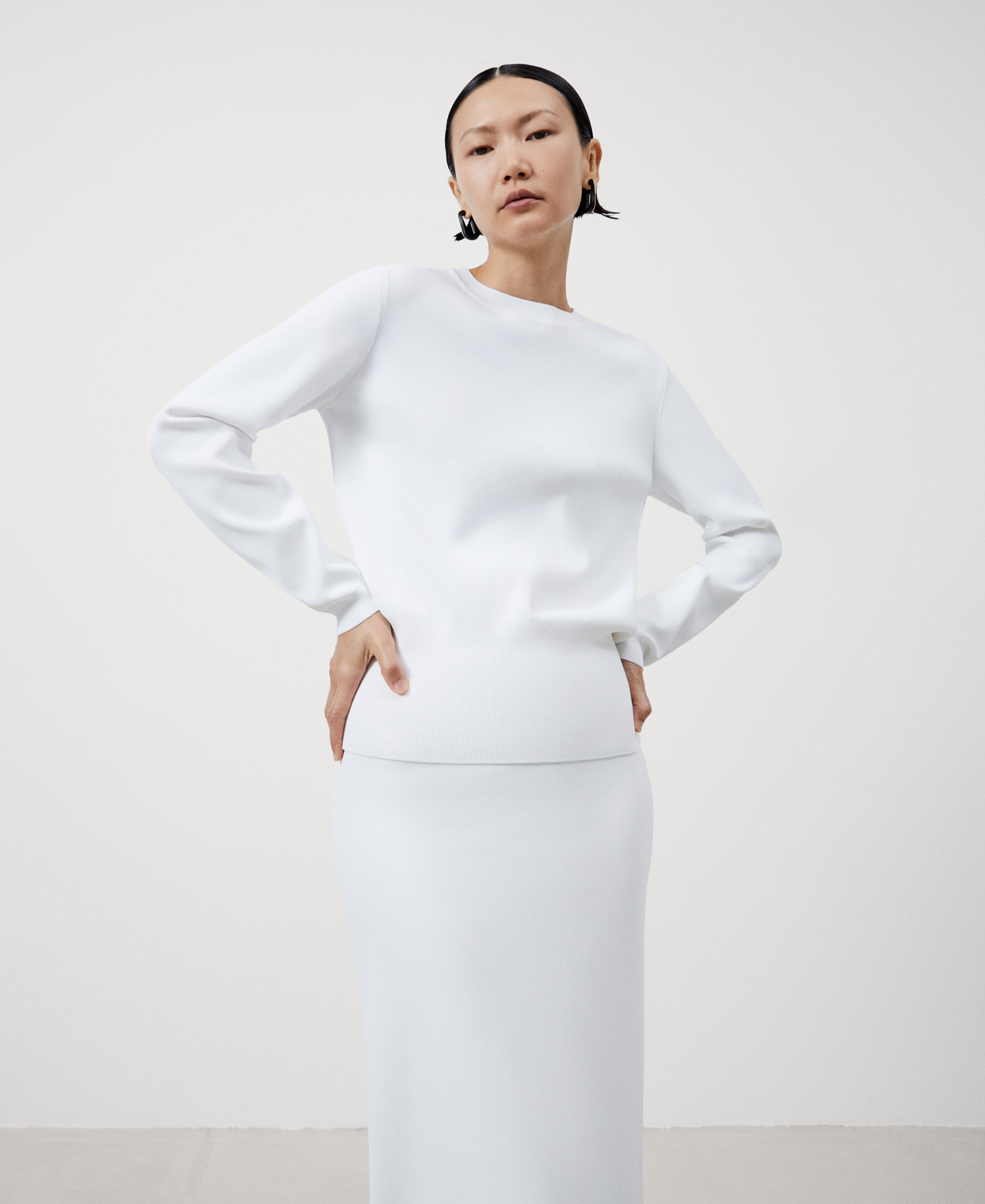 Recycled nylon knitted sweater image number 0