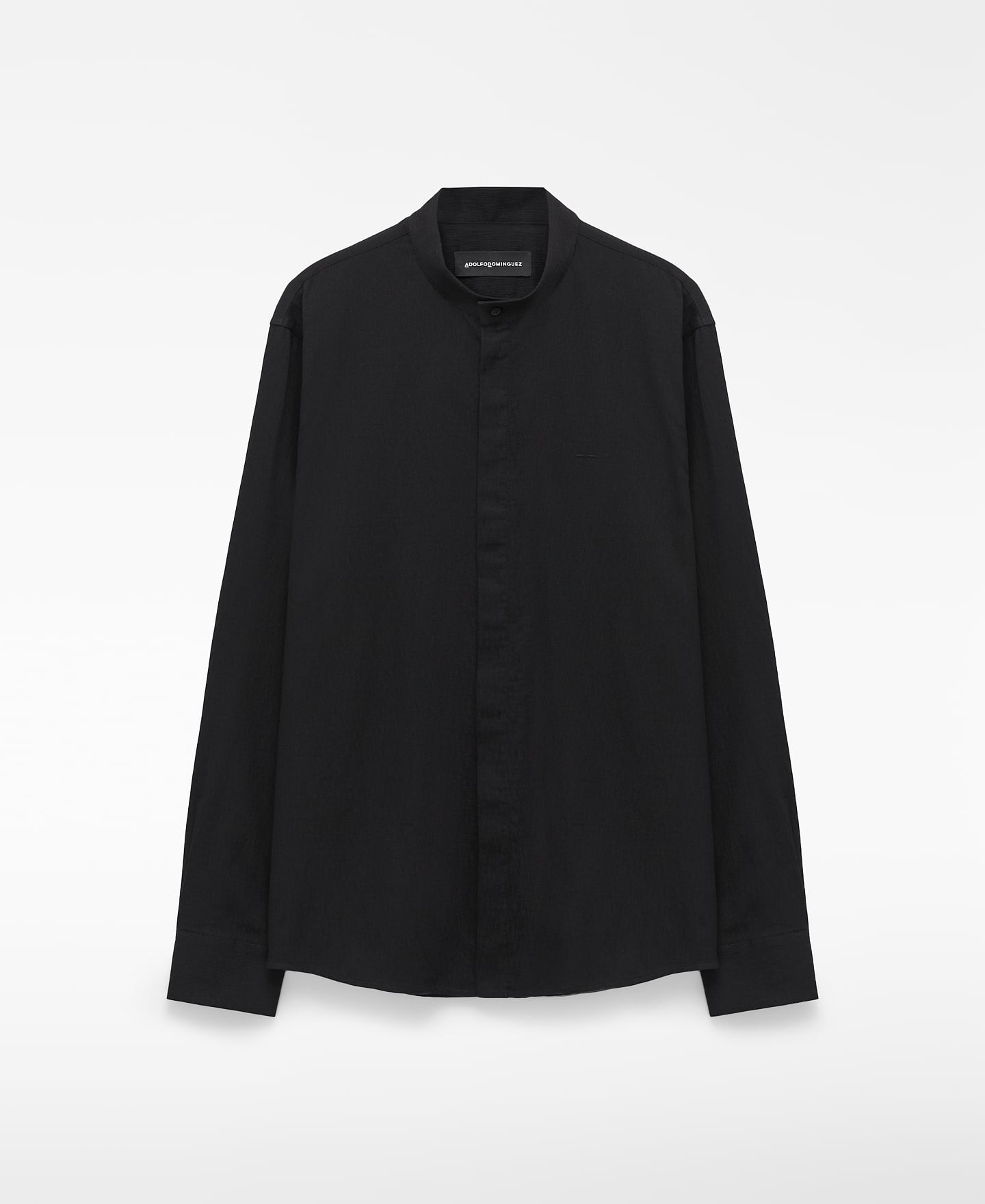 Cotton regular fit Mandarin collar shirt image number 4
