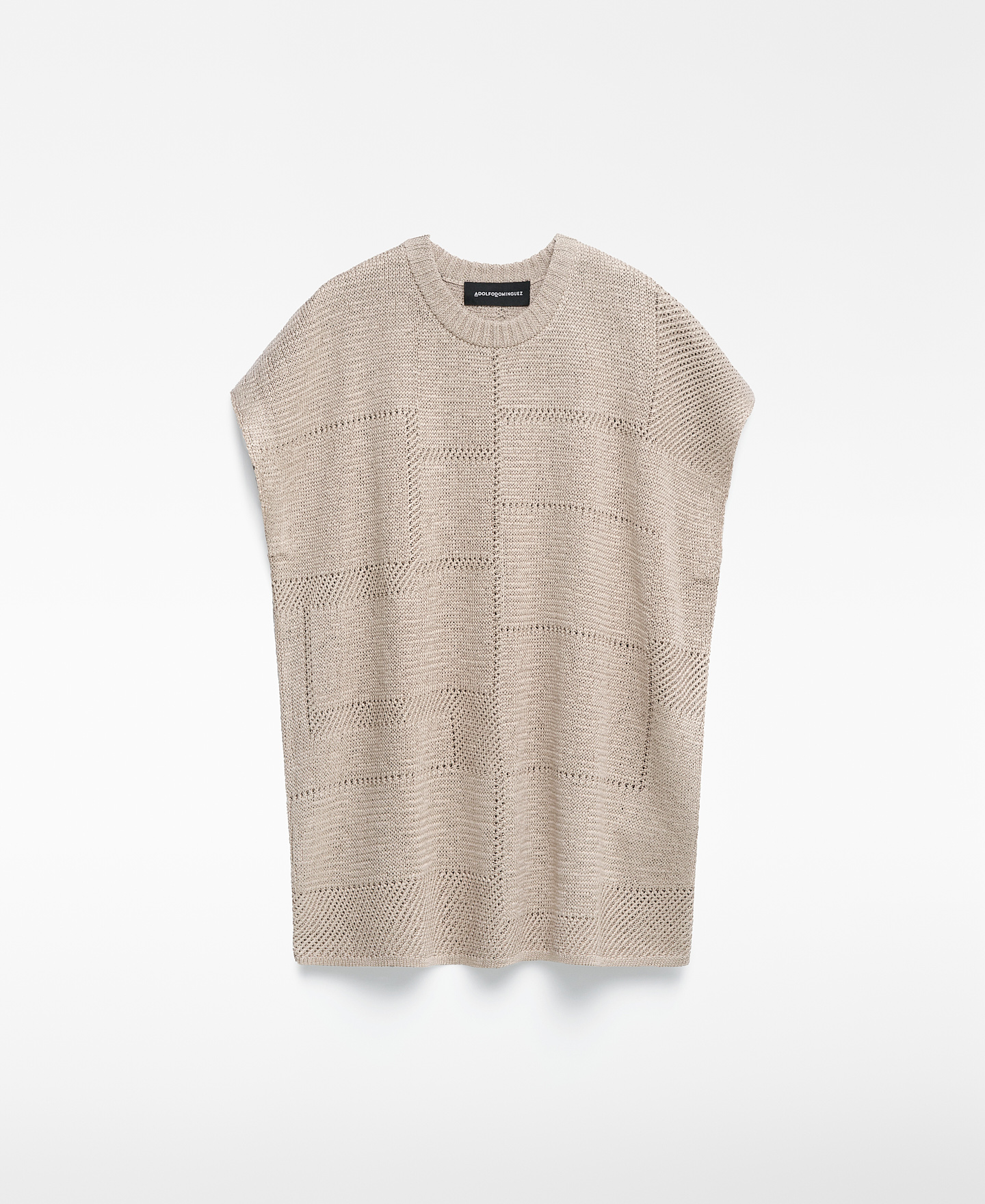 Jacquard knit vest man image number 4