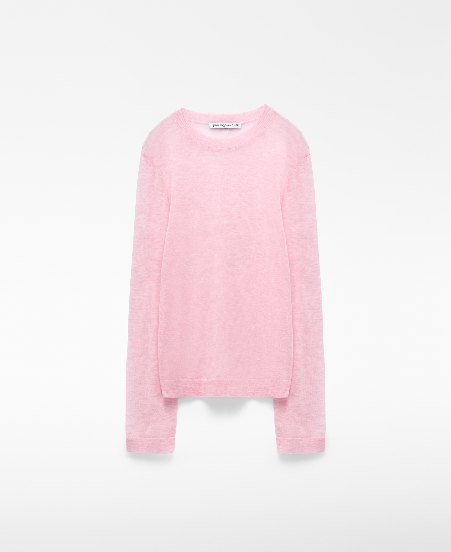 Merino wool fine knit fitted sweater image number 4