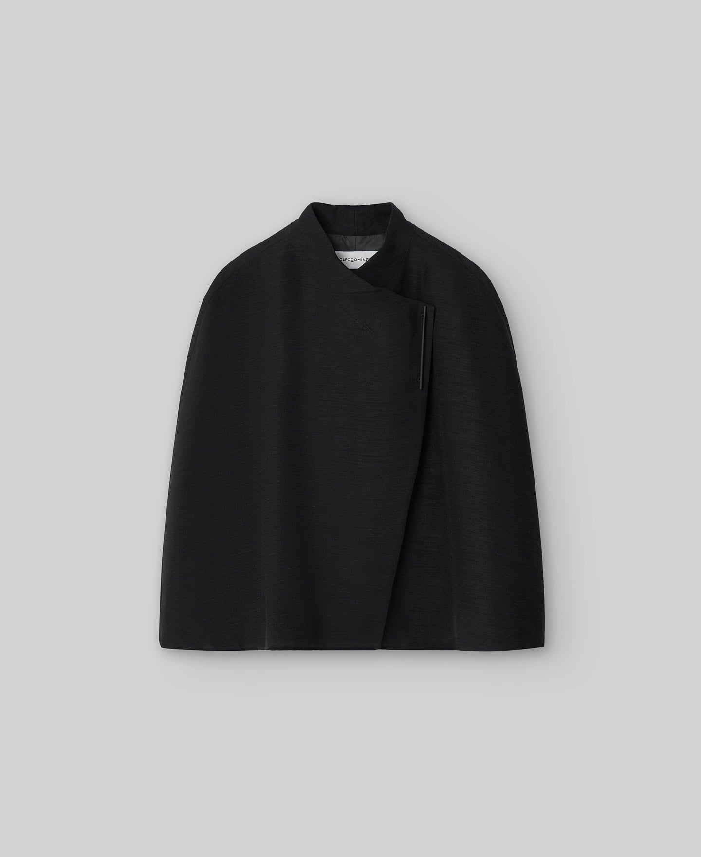 Black cross-front cape woman image number 4