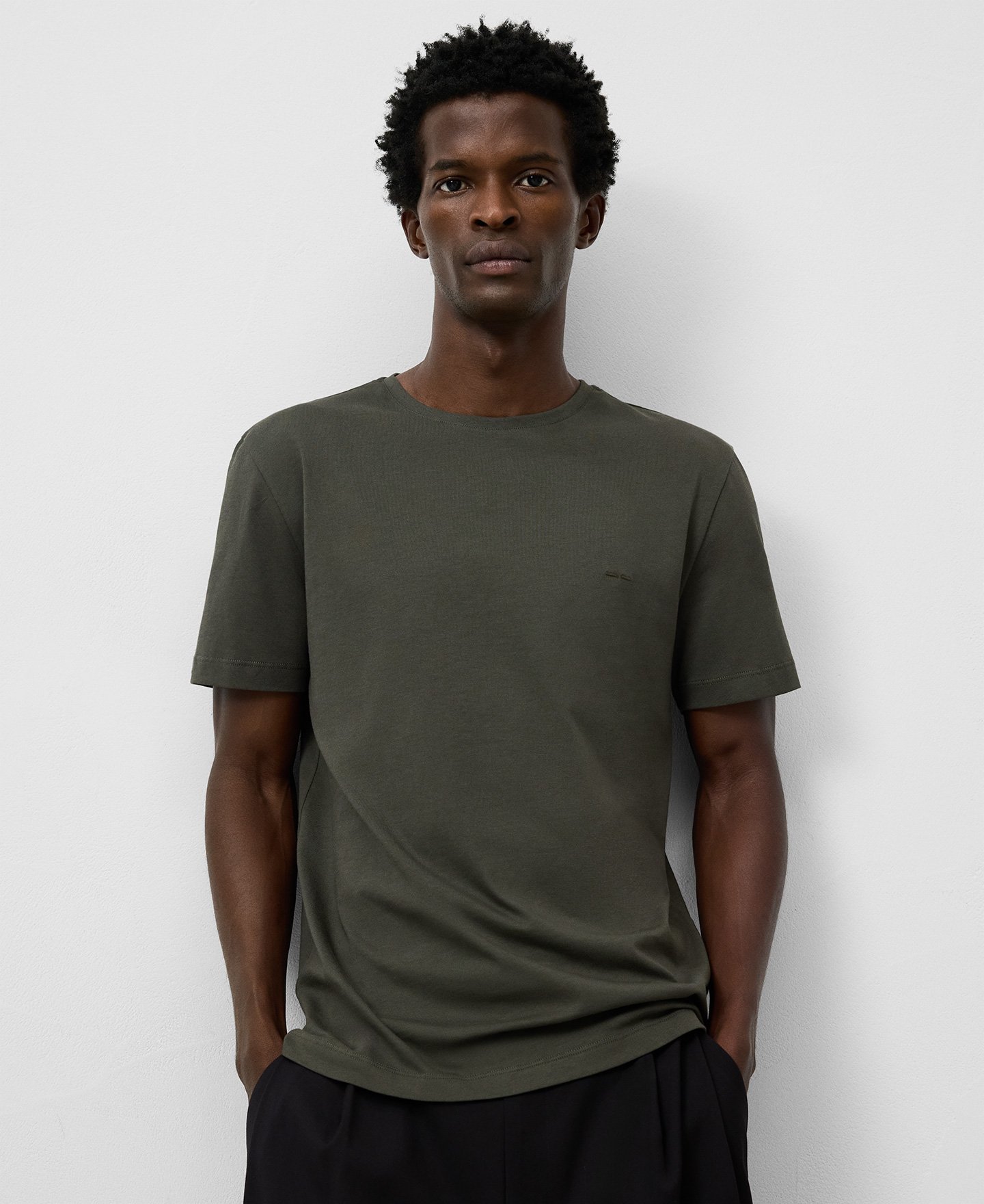 Organic cotton regular fit T-shirt man image number 0