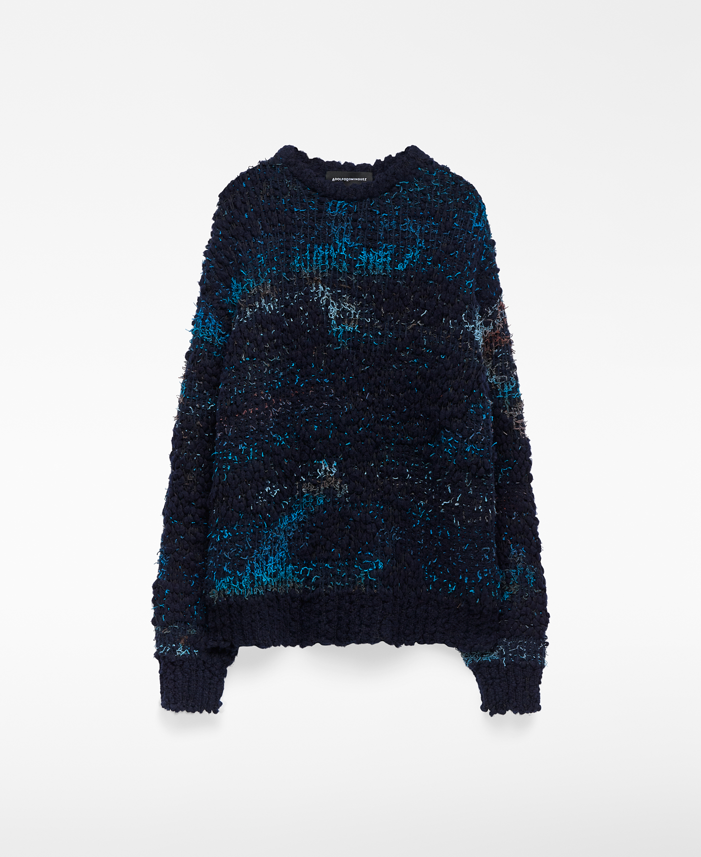 Jersey punto jacquard textura hombre image number 3