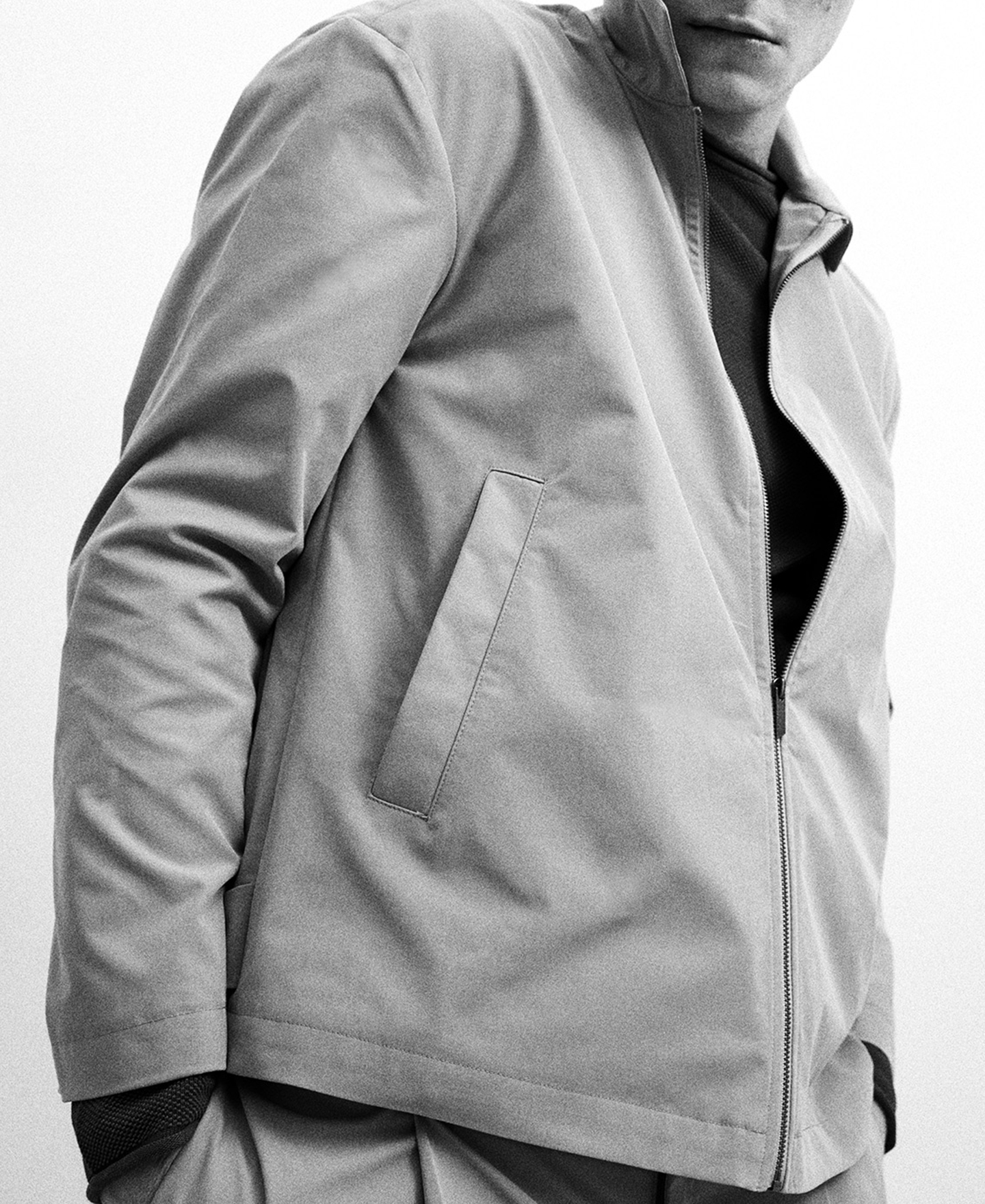 Camel shirt collar jacket image number 0