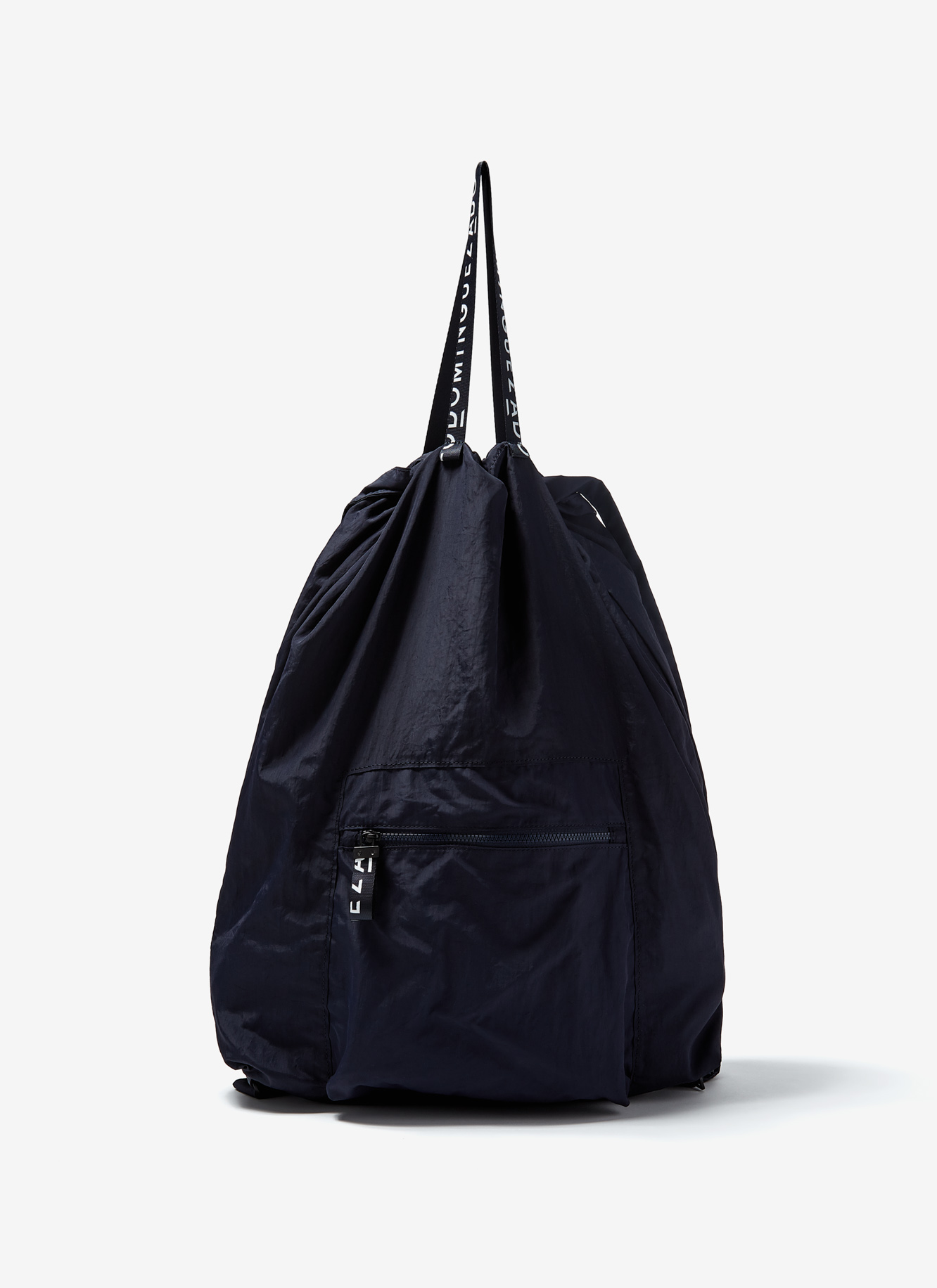 Nylon backpack with logoed handles image number 0