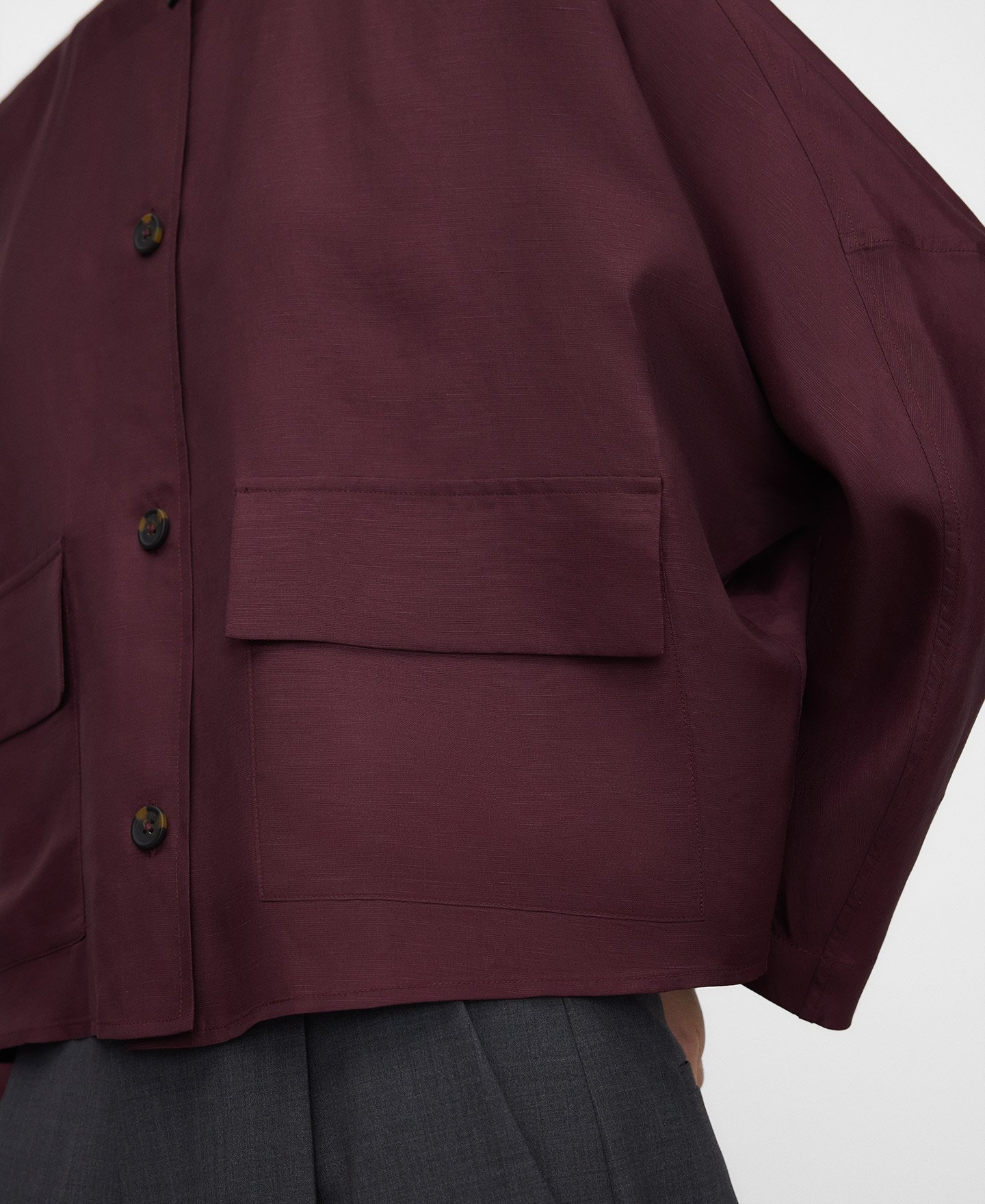 Camisa corta cuello caja image number 3