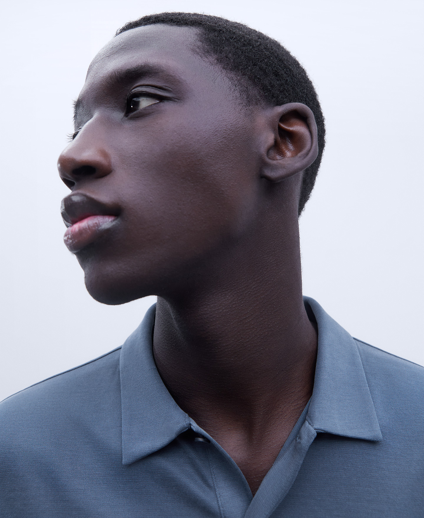 Modal two button polo shirt image number 3