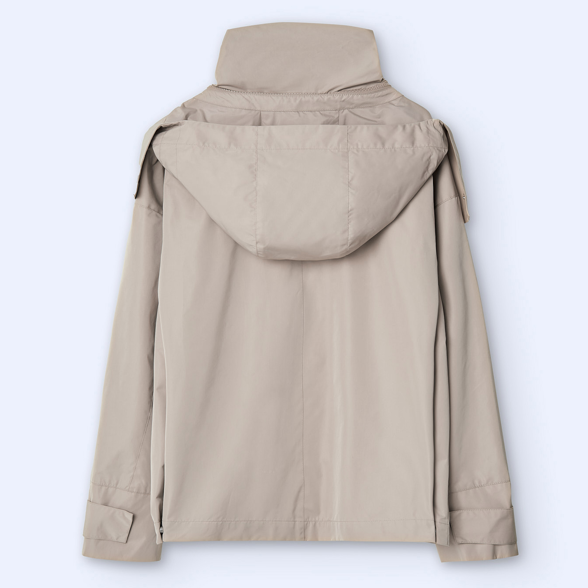 Short hooded trenchcoat image number 7
