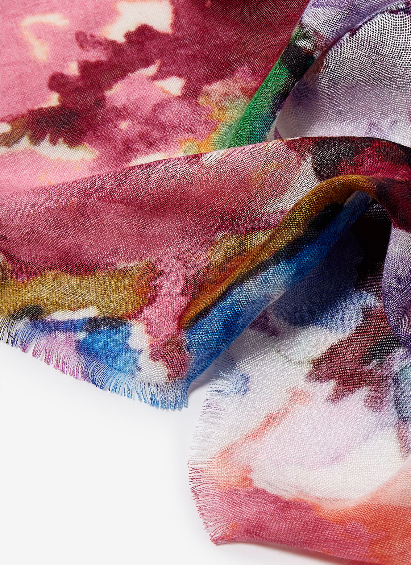 Modal foulard with flower print image number 2