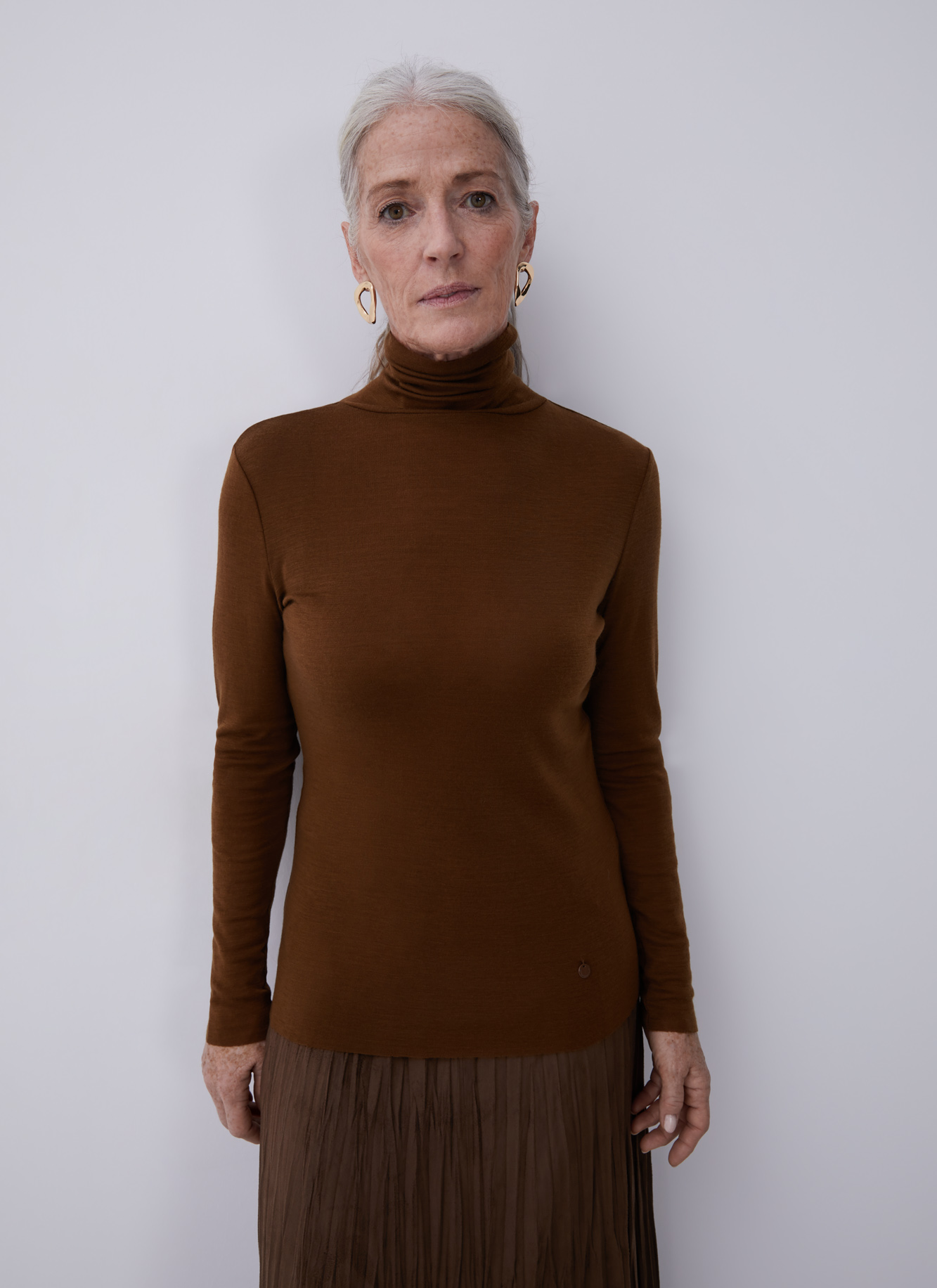 Jersey de lana merino y cuello alto image number 0