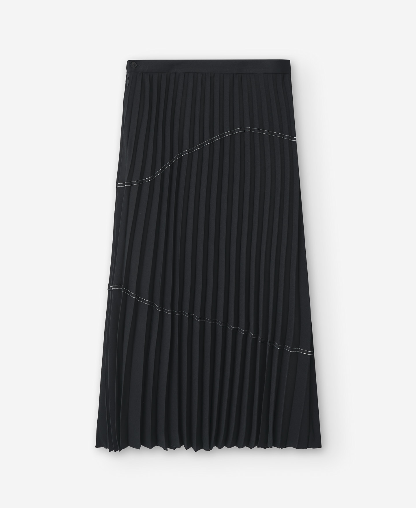 Black pleated skirt woman image number 4