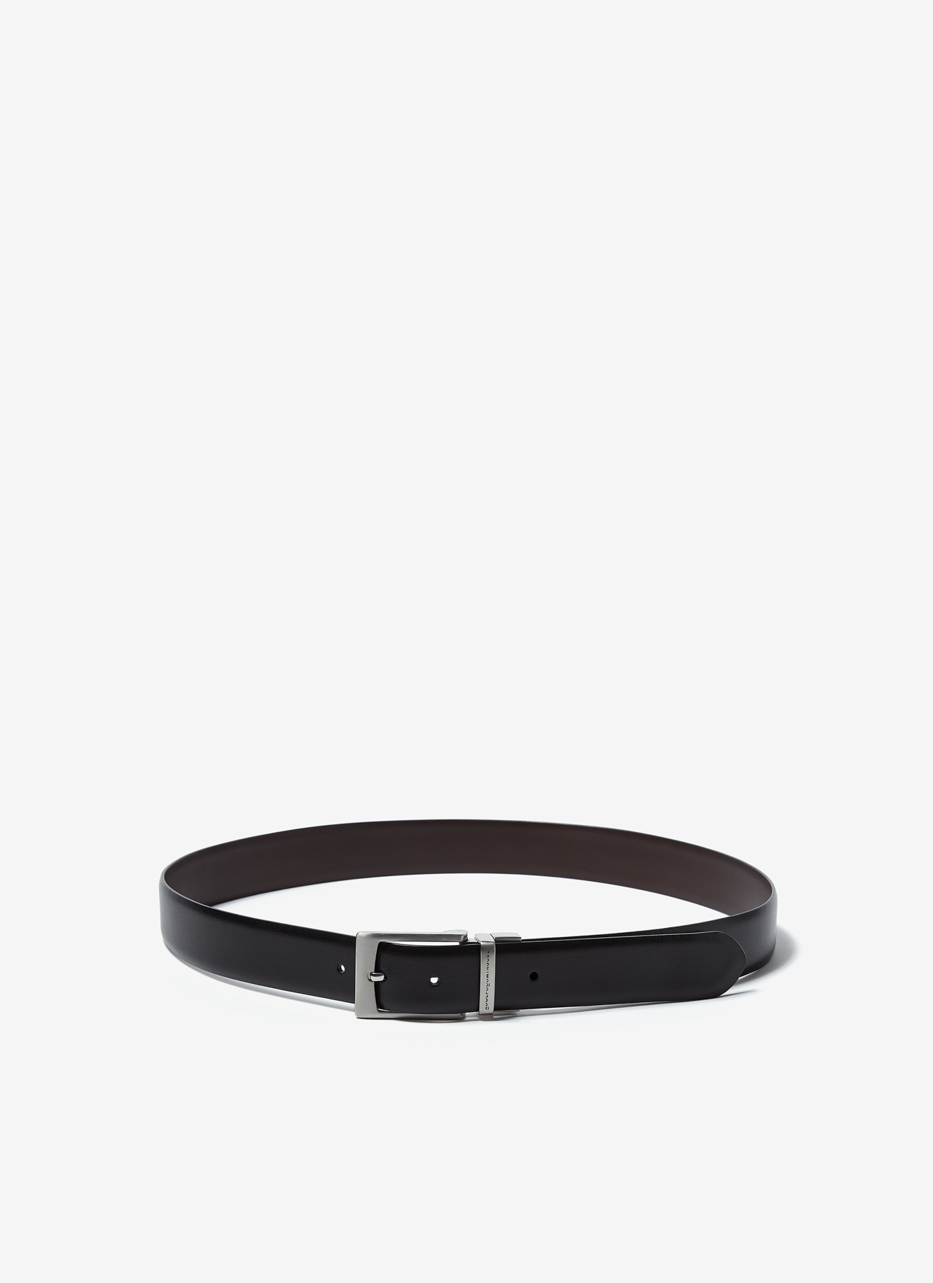 Reversible bovine leather belt image number 0