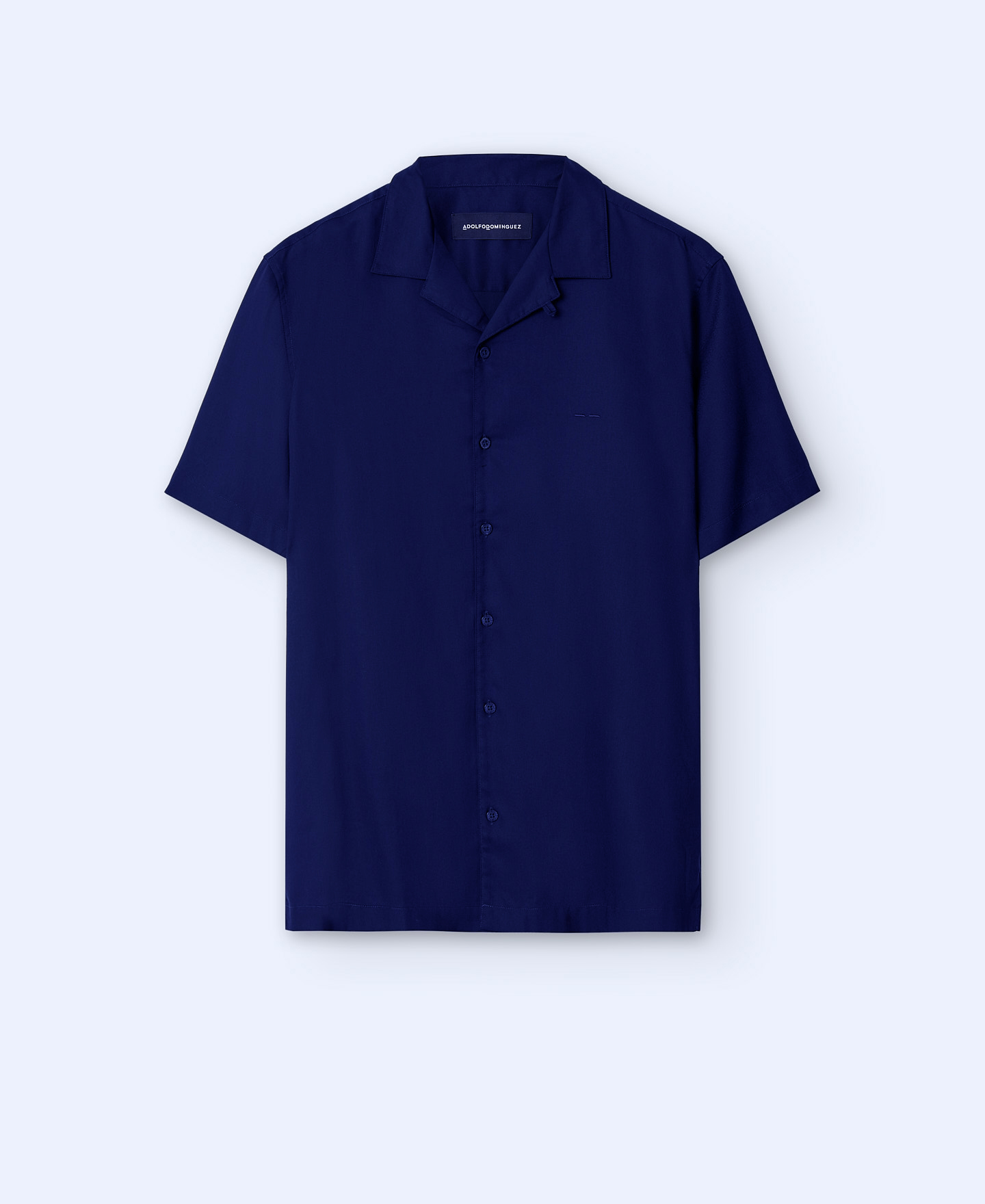 Camisa manga corta cuello bowling image number 4