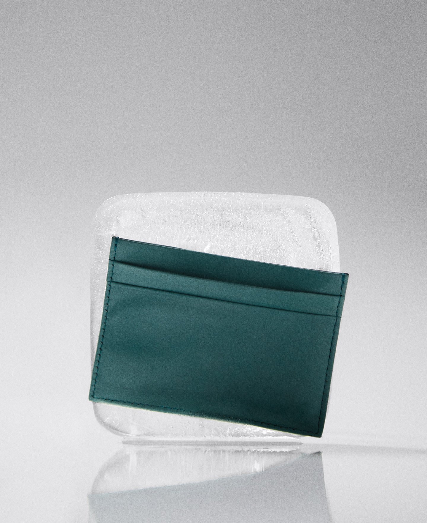 Leather logo card holder image number 0