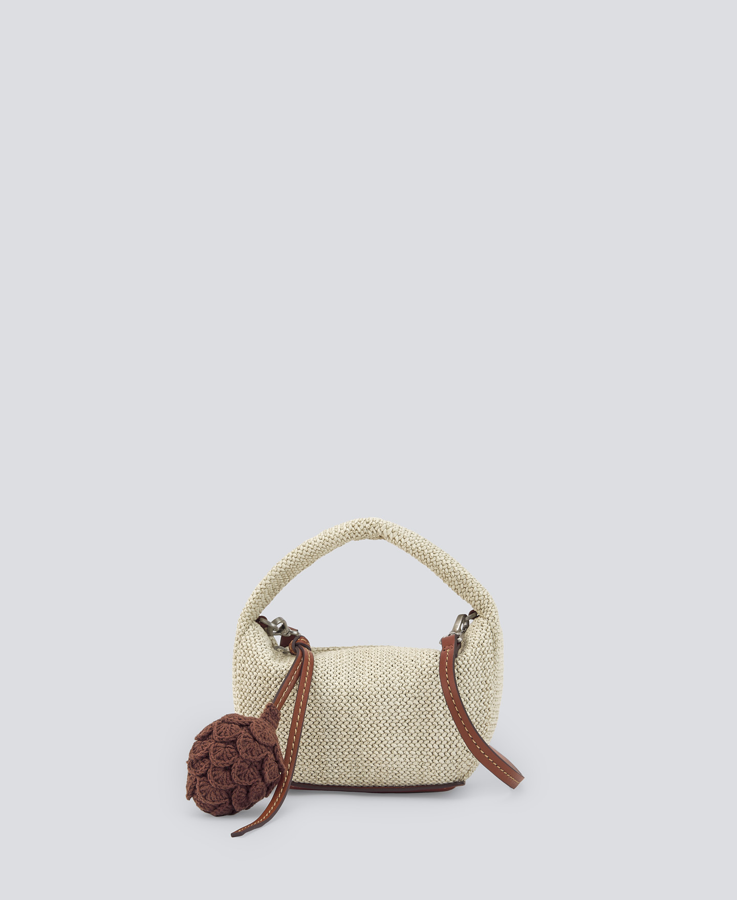 Braided mini hobo bag woman image number 0