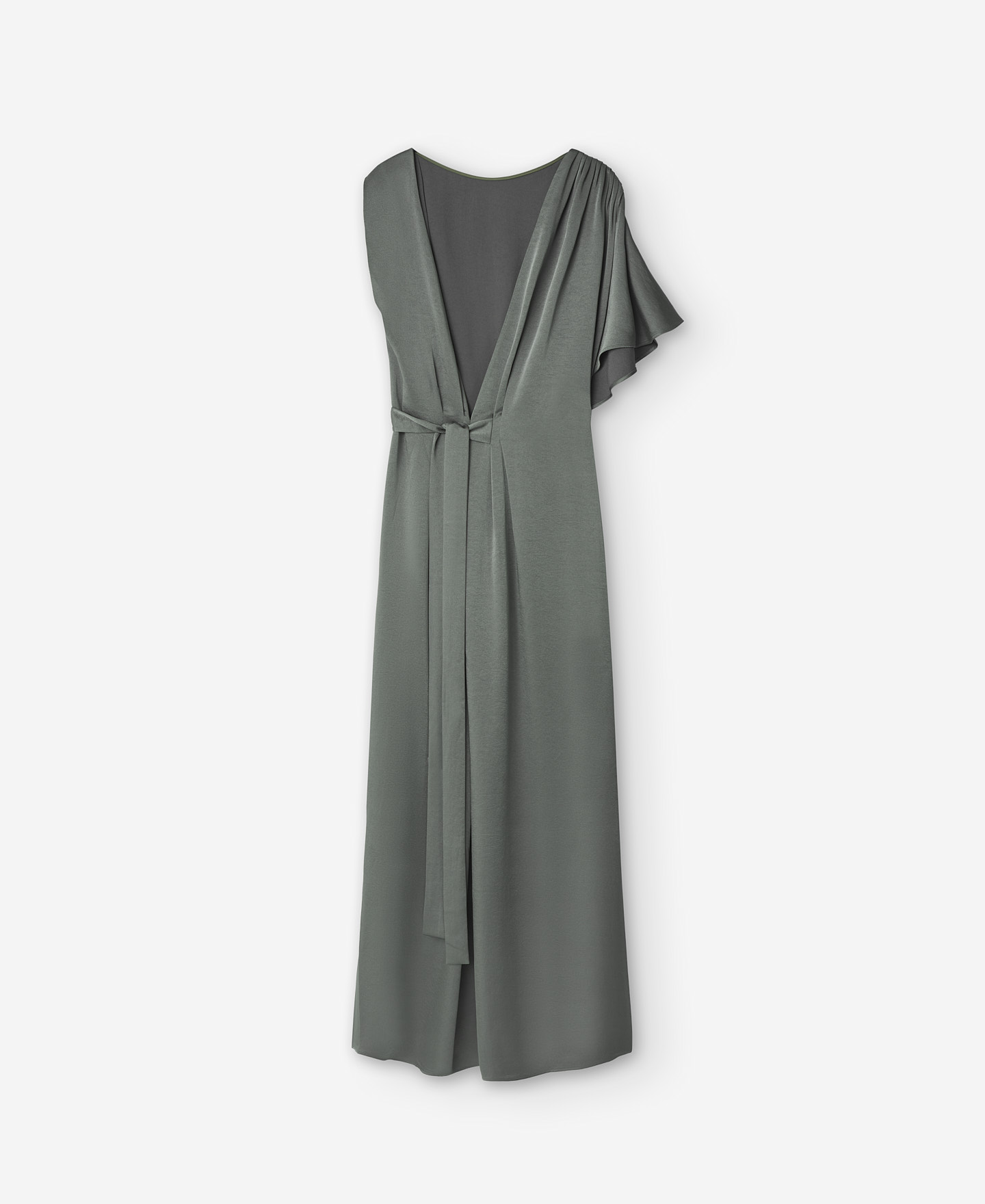 Asymmetric sleeve cocktail dress image number 5