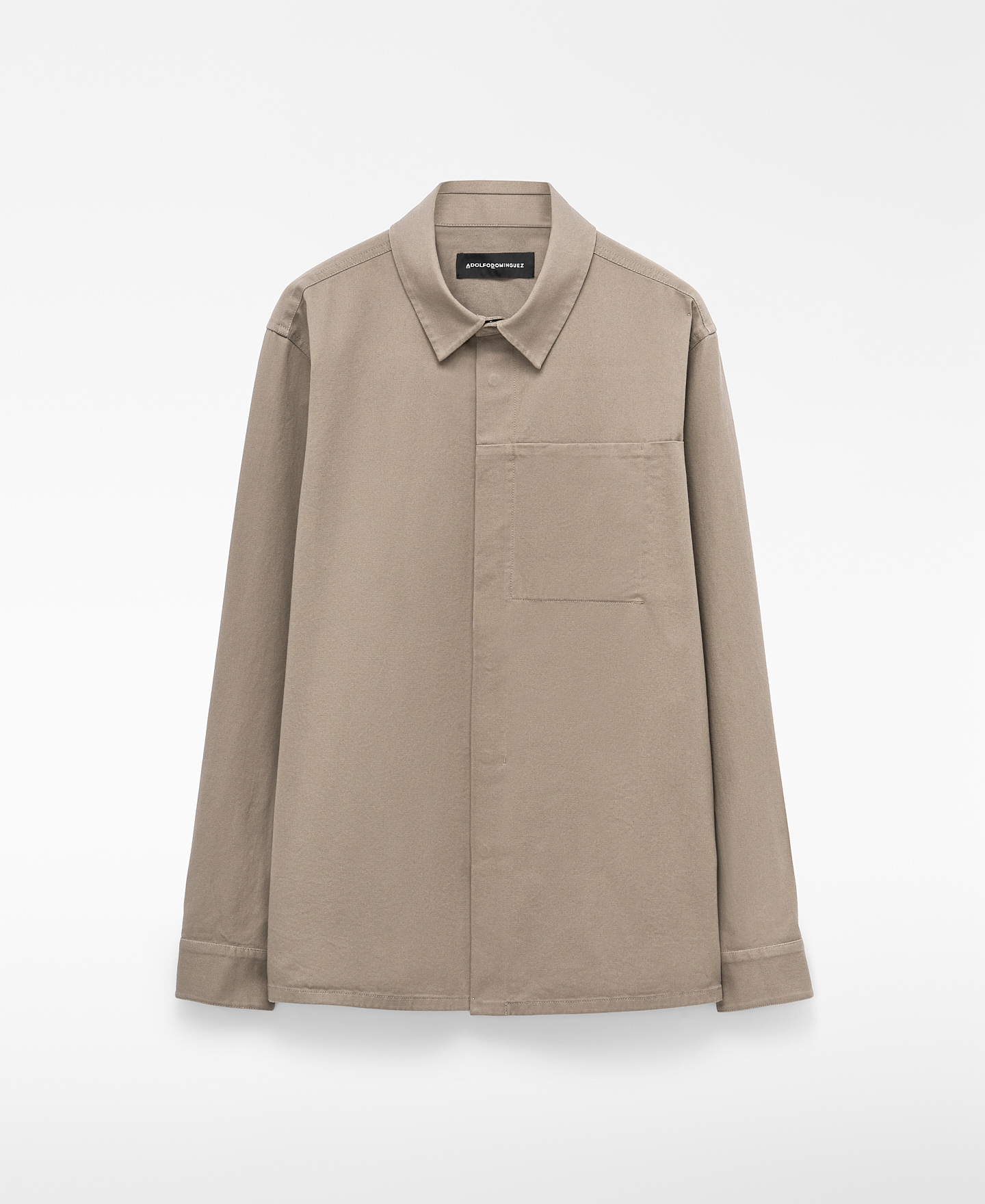 Cotton relaxed fit shirt with pocket image number 4