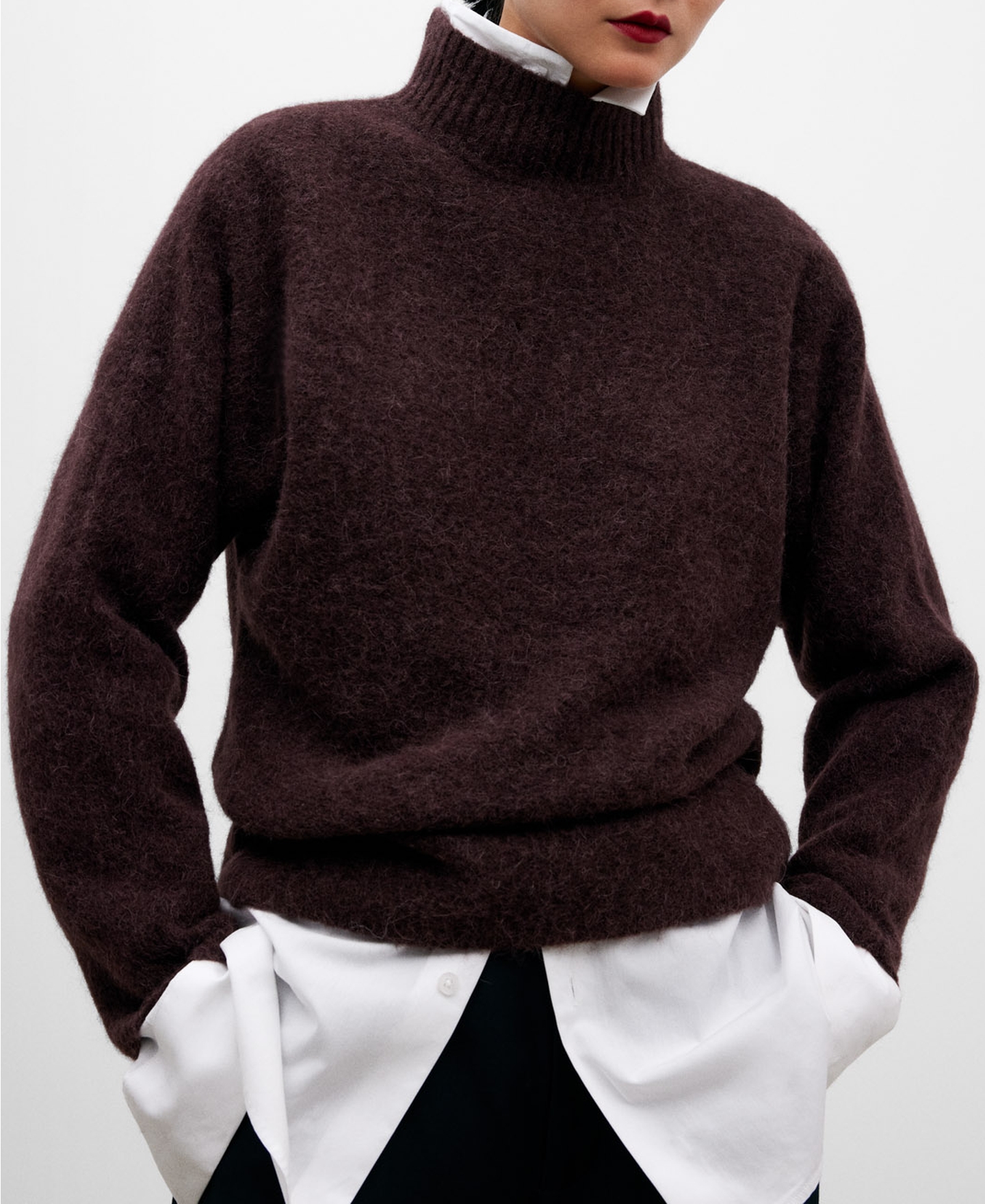 Perkins collar sweater for women image number 0