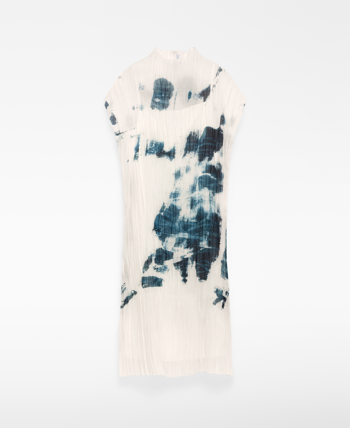 Vestido crinkle estampado mujer image number 4