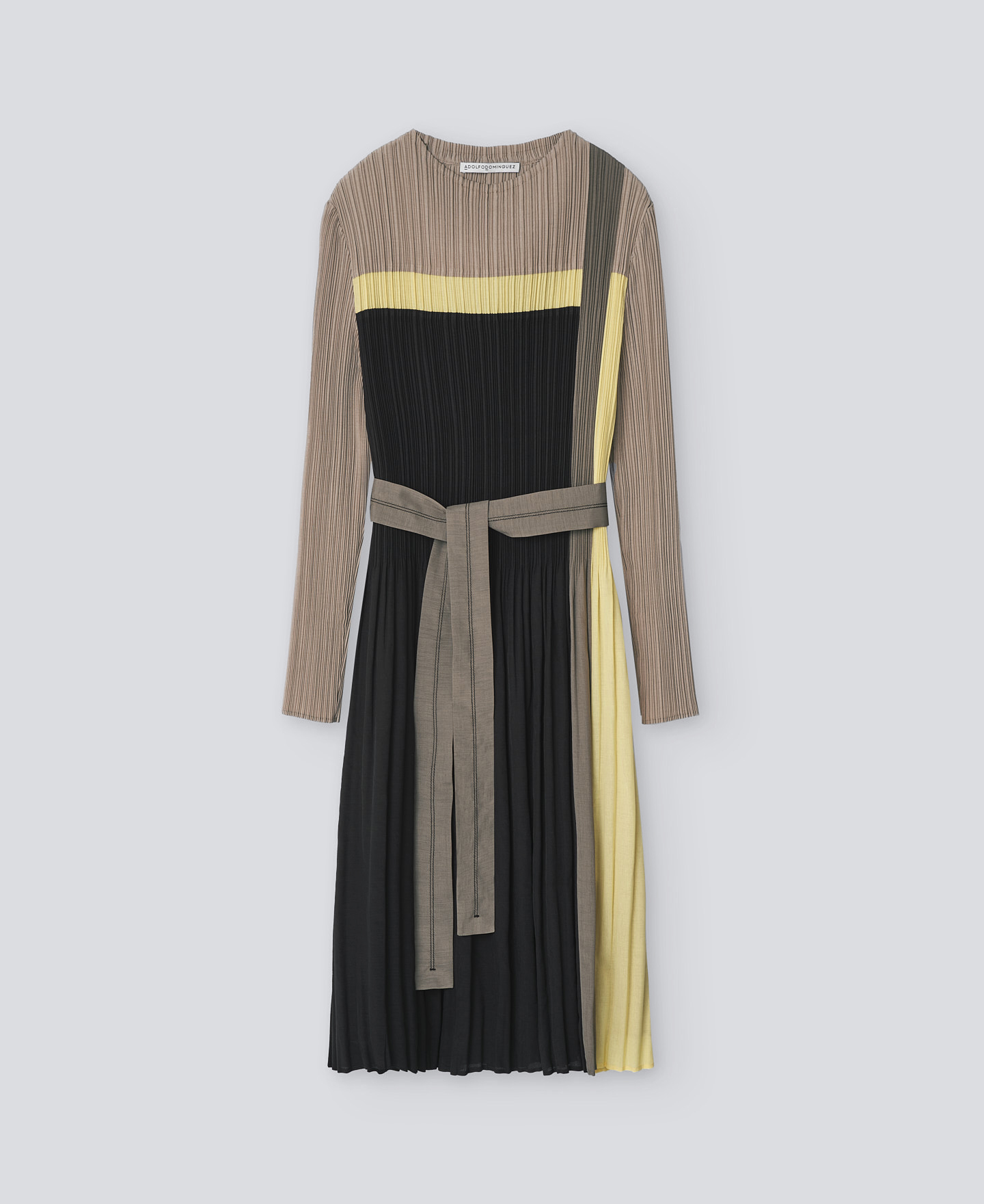 Recycled polyester crinkle dress woman image number 4