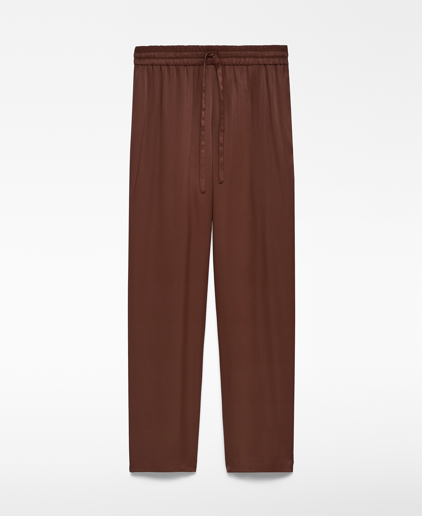 Straight leg pajama trousers woman image number 4