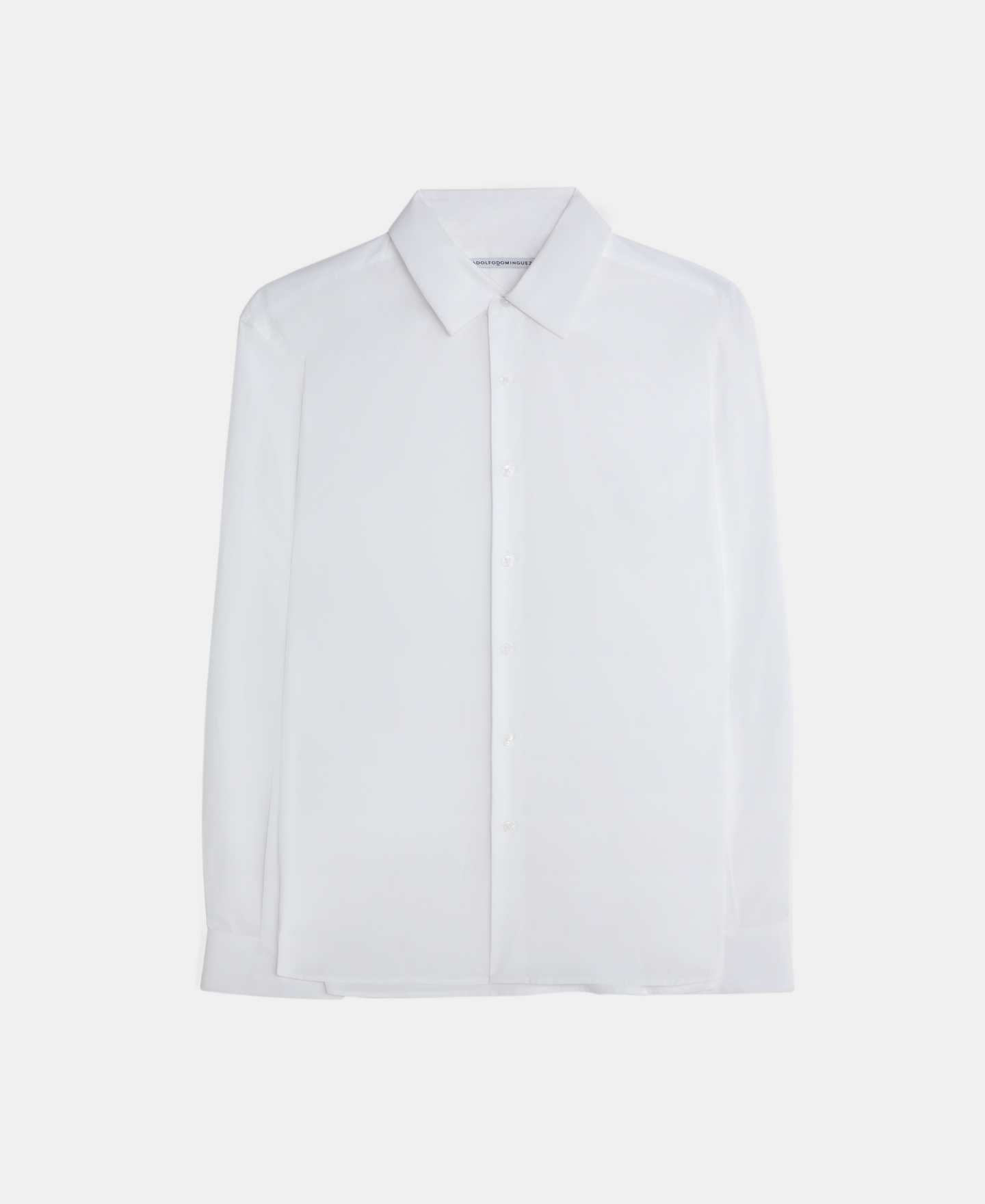 Cutaway collar cotton shirt image number 4