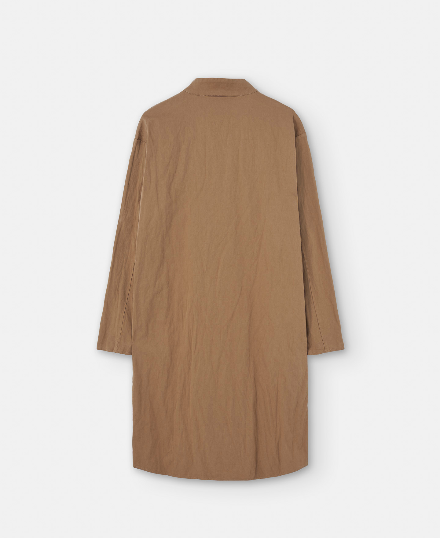 Cotton and metallized fiber trench coat image number 5