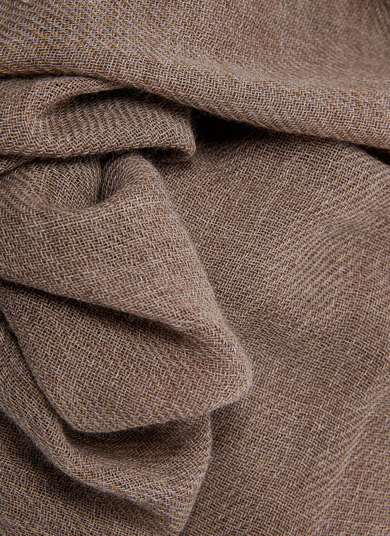 Foulard liso en merino image number 2