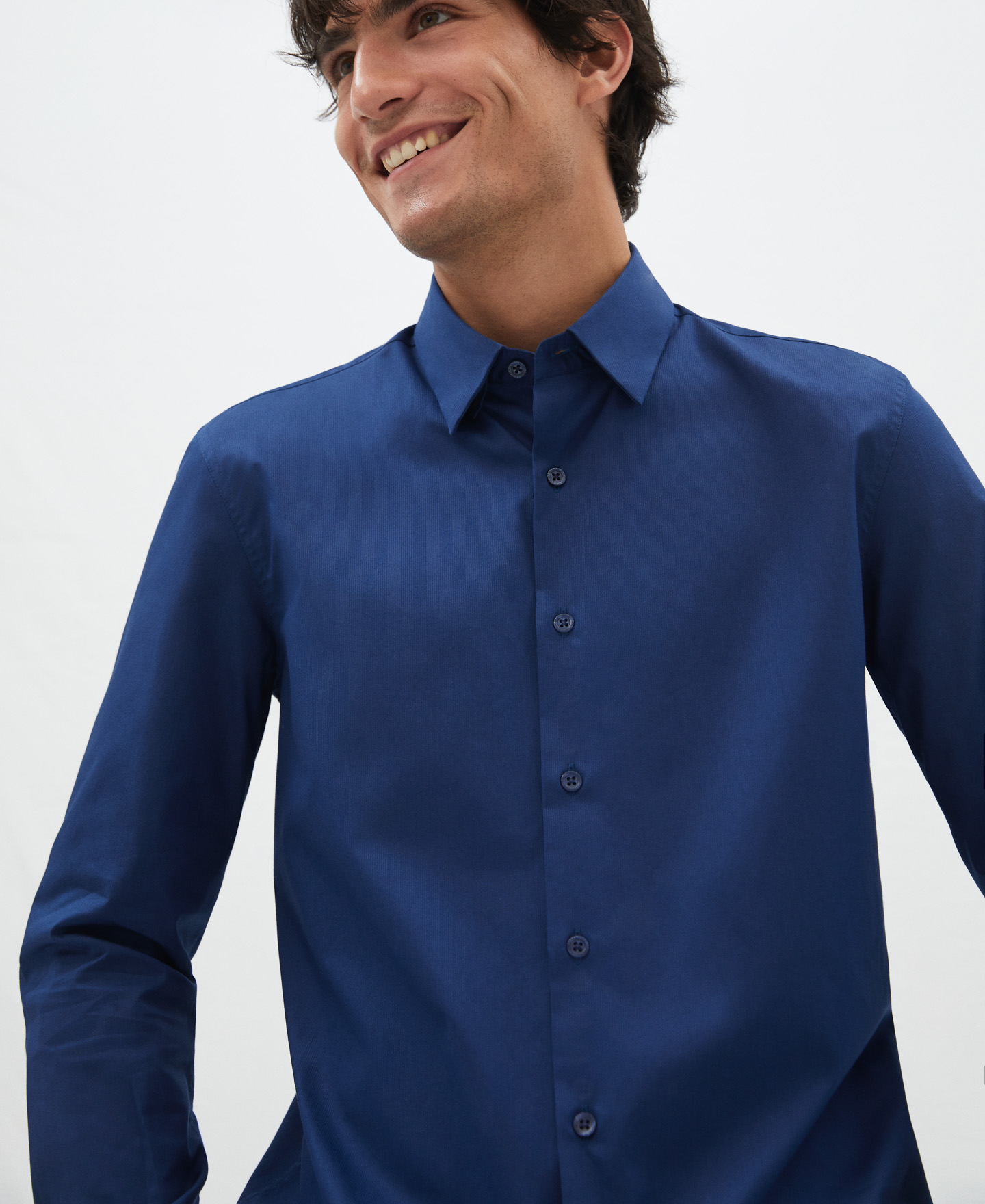 Camisa cuello solapa algodón image number 3