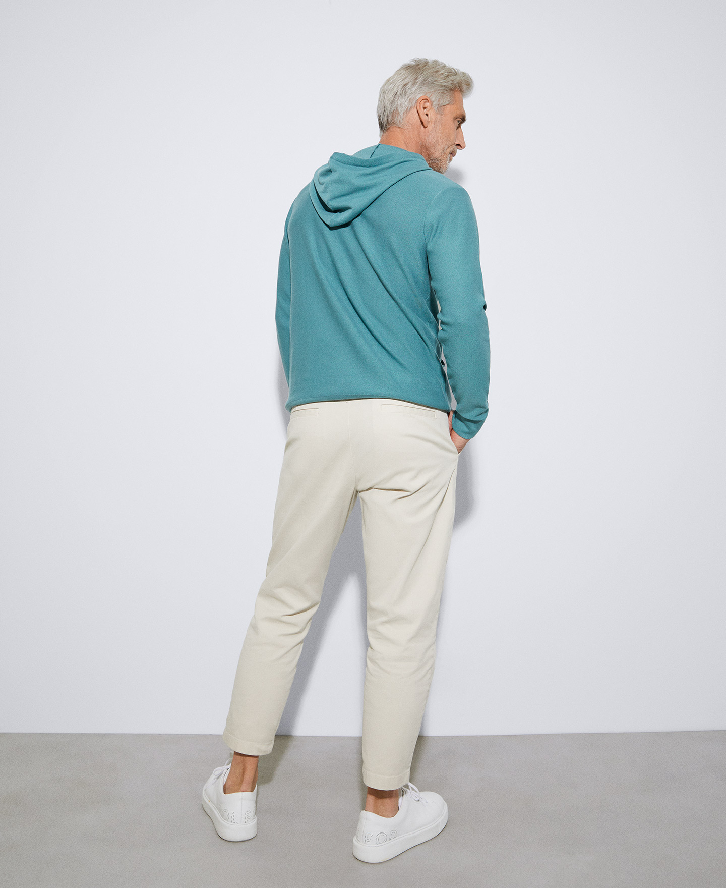Zip-up sweatshirt in cotton image number 2
