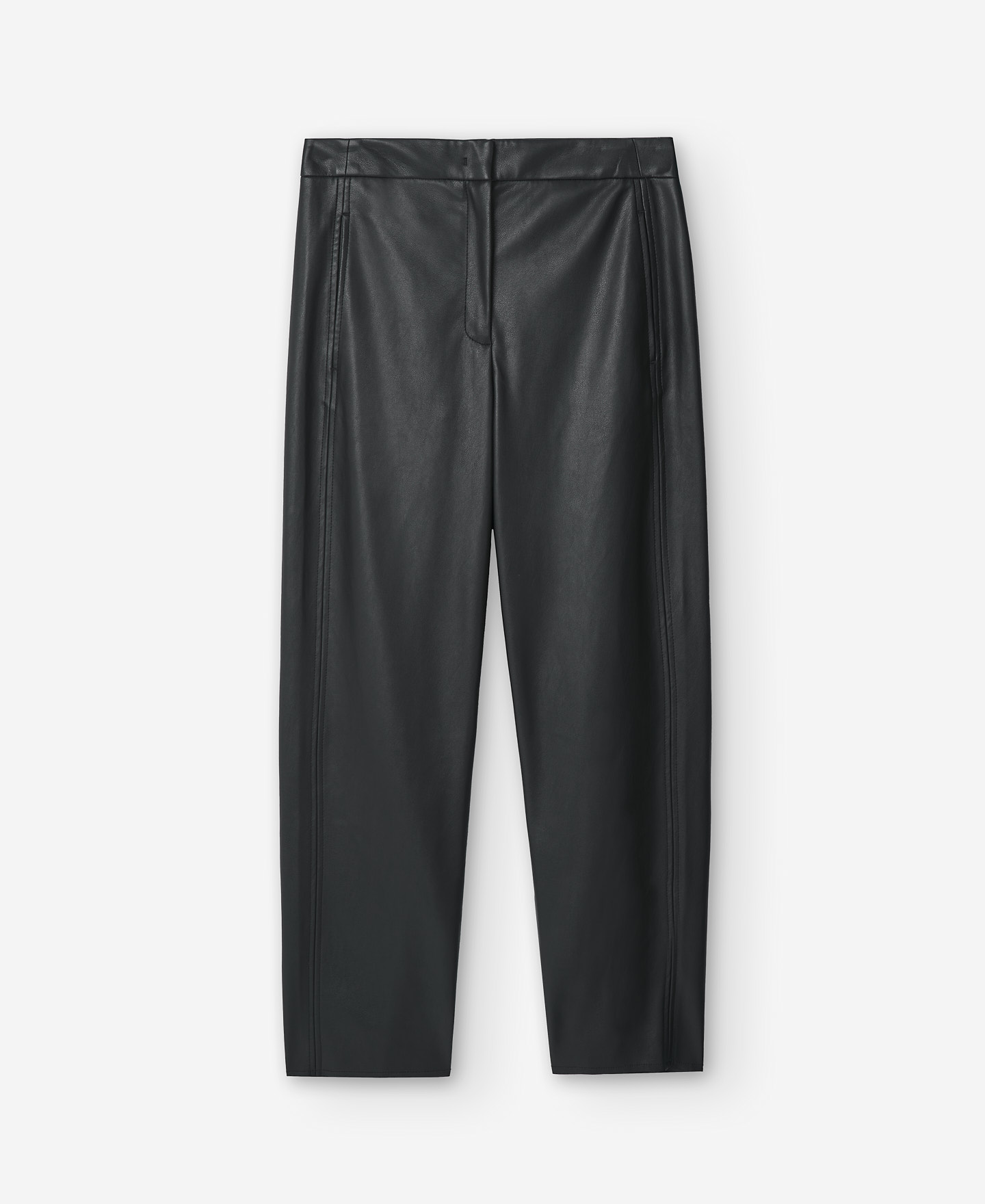 シンセティックレザーのストレートパンツ image number 6