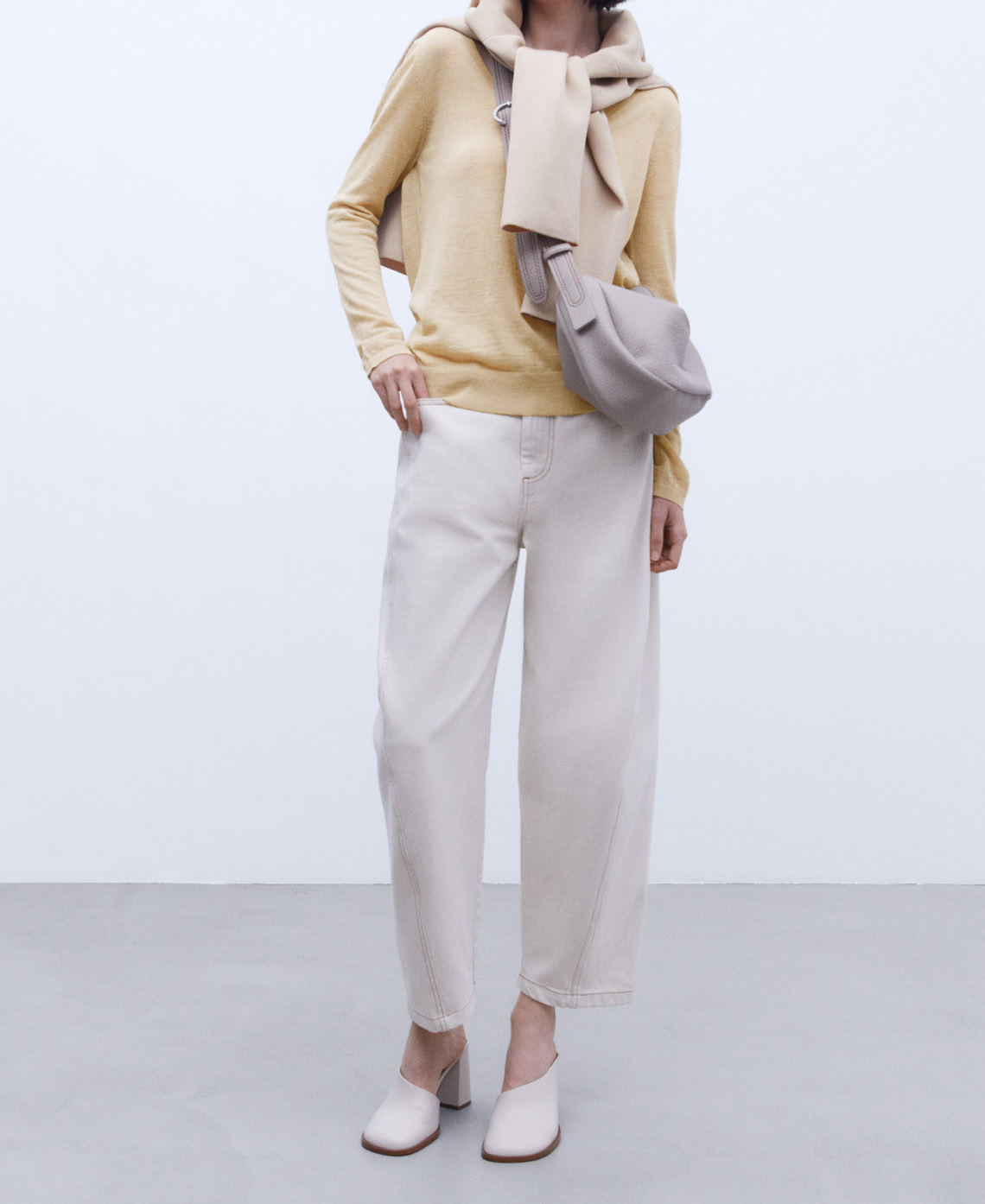 Linen fabric sweater image number 1