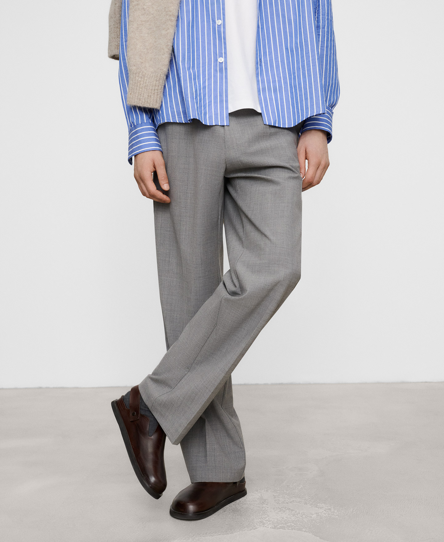 Straight tailored trousers image number 0