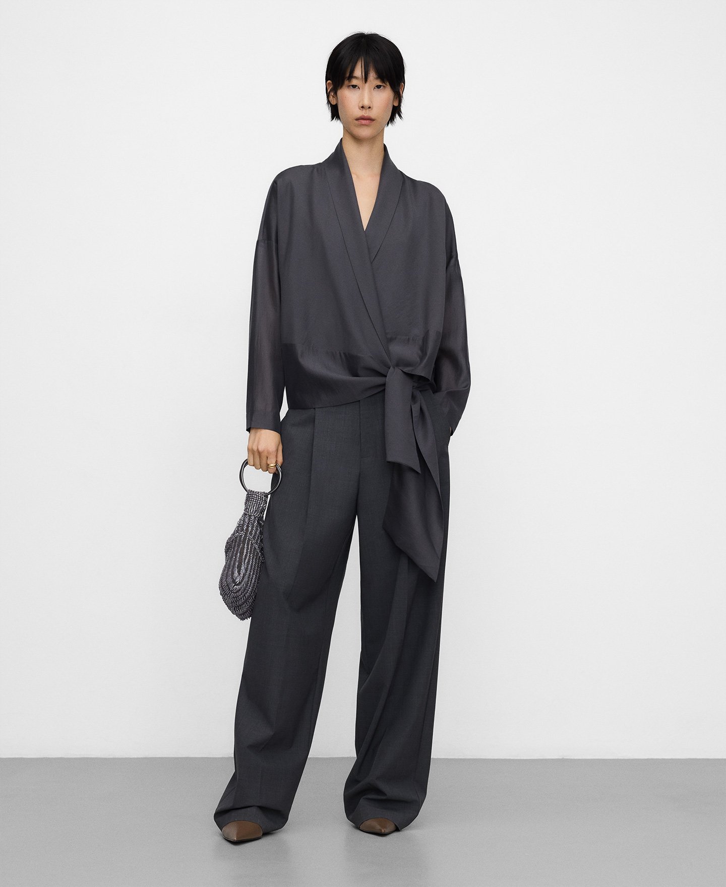 Bolso cóctel pedrería mujer image number 4