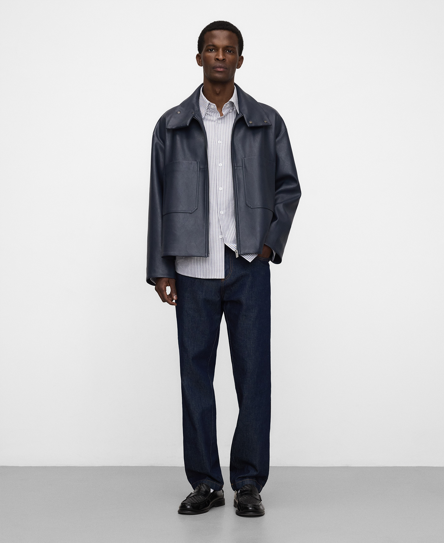 Camisa regular fit rayas algod&oacute;n image number 1