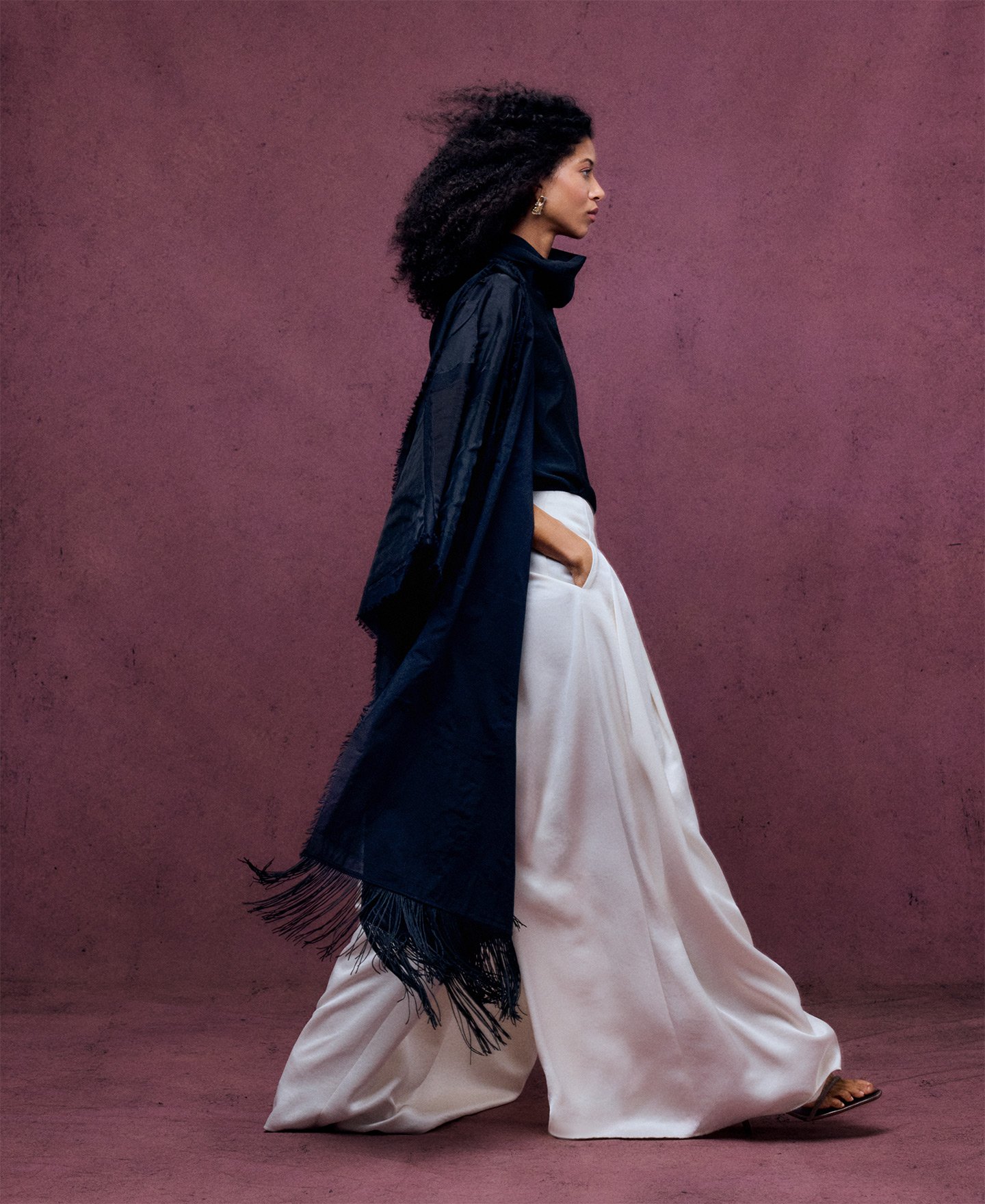 Chal patchwork negro mujer image number 4