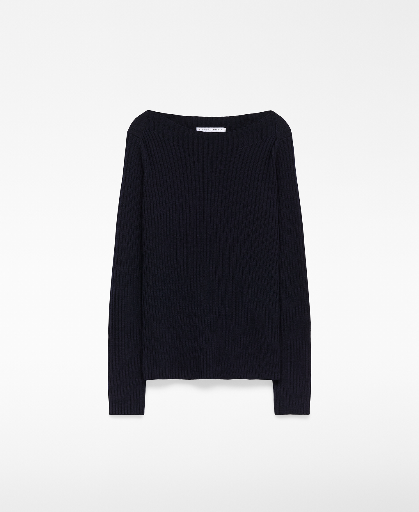 Merino wool ribbed sweater image number 4