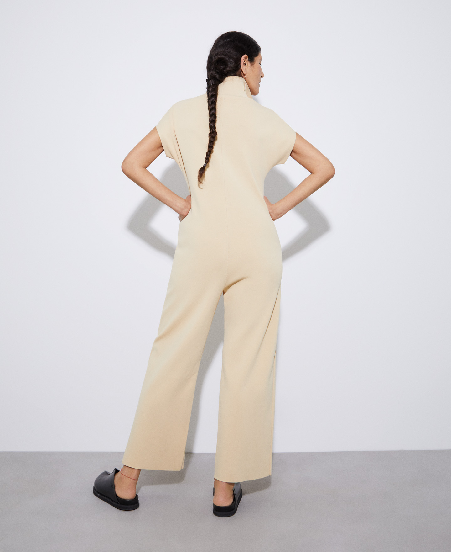 Viscose and recycled nylon jumpsuit image number 2