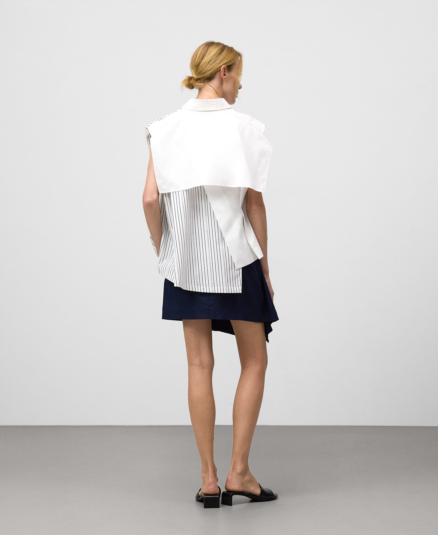 Draped mini skirt woman image number 2