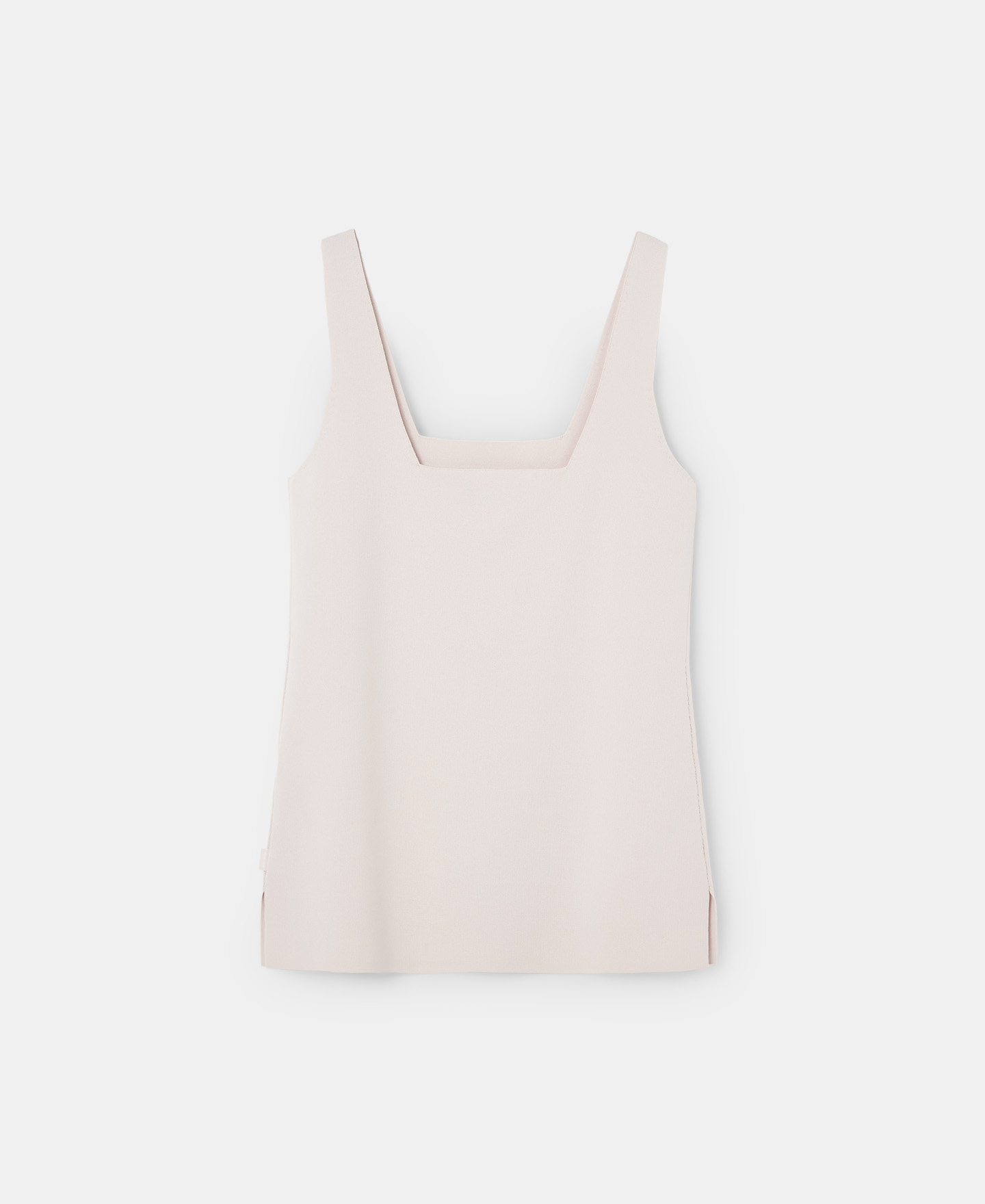 Square neckline top viscose rubber knit image number 5